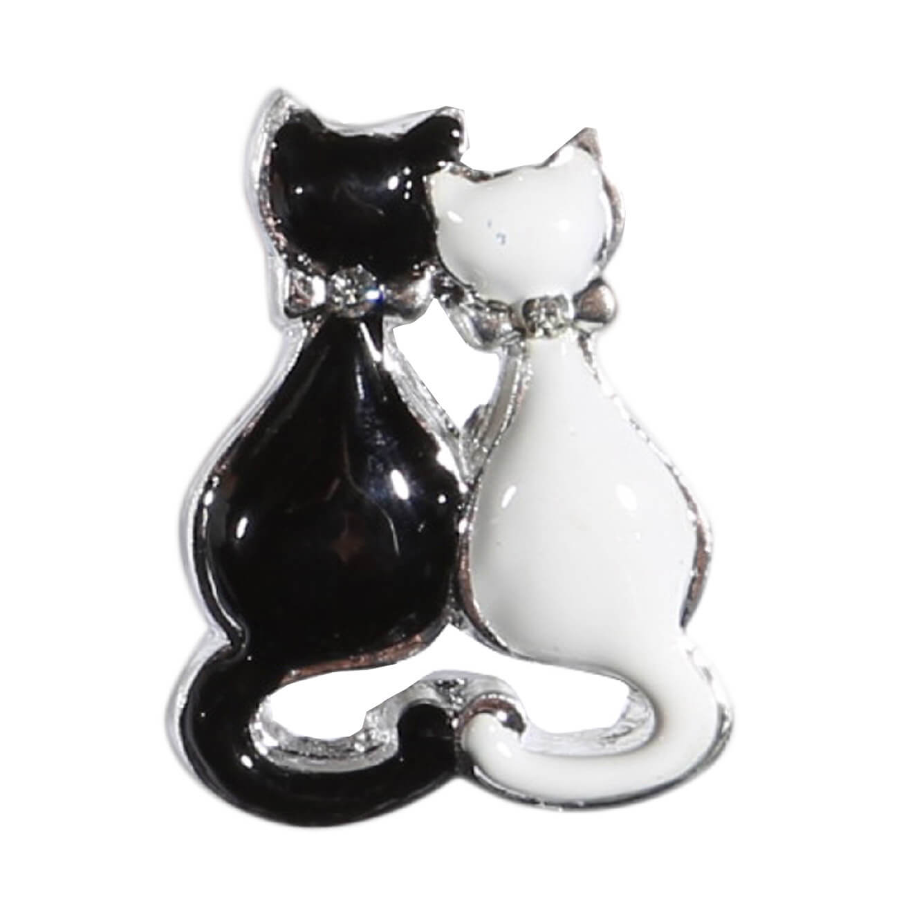 Магнит, 4 см, полирезин, черно/белый, Коты, Cat магнит 4 см полирезин черно белый коты cat