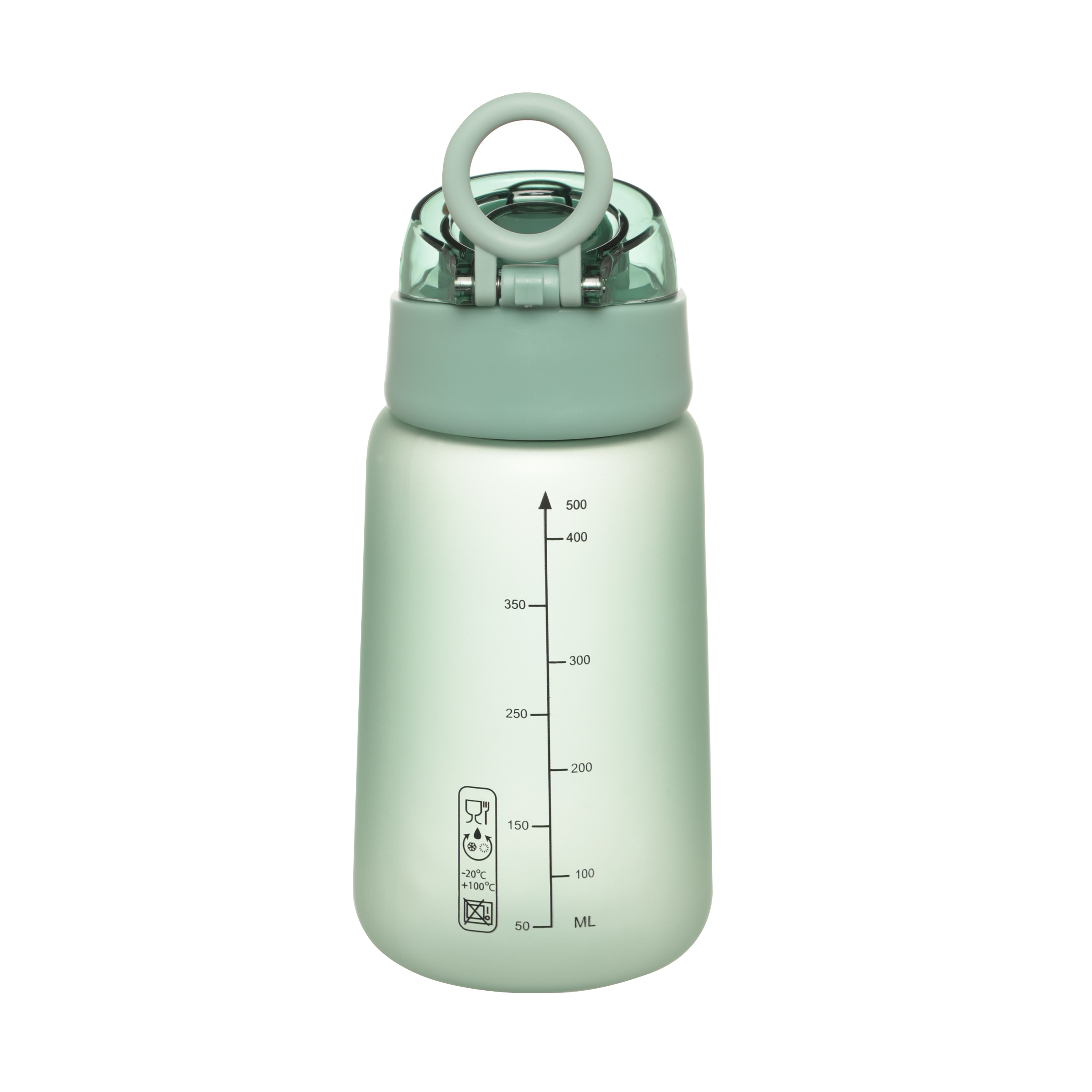 Бутылка для воды, 500 мл, пластик, зеленая, Aquatic изображение № 2