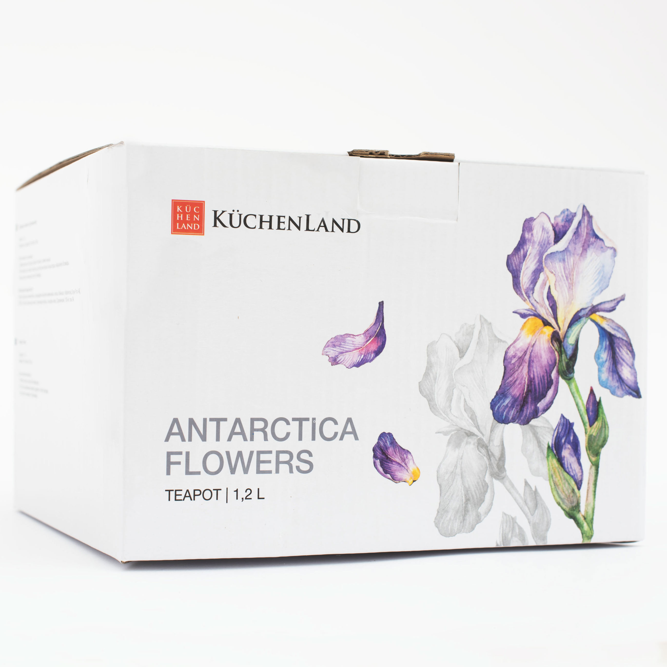 Чайник заварочный, 1,2 л, фарфор F, с серебристым кантом, Ирисы, Antarctica Flowers изображение № 7