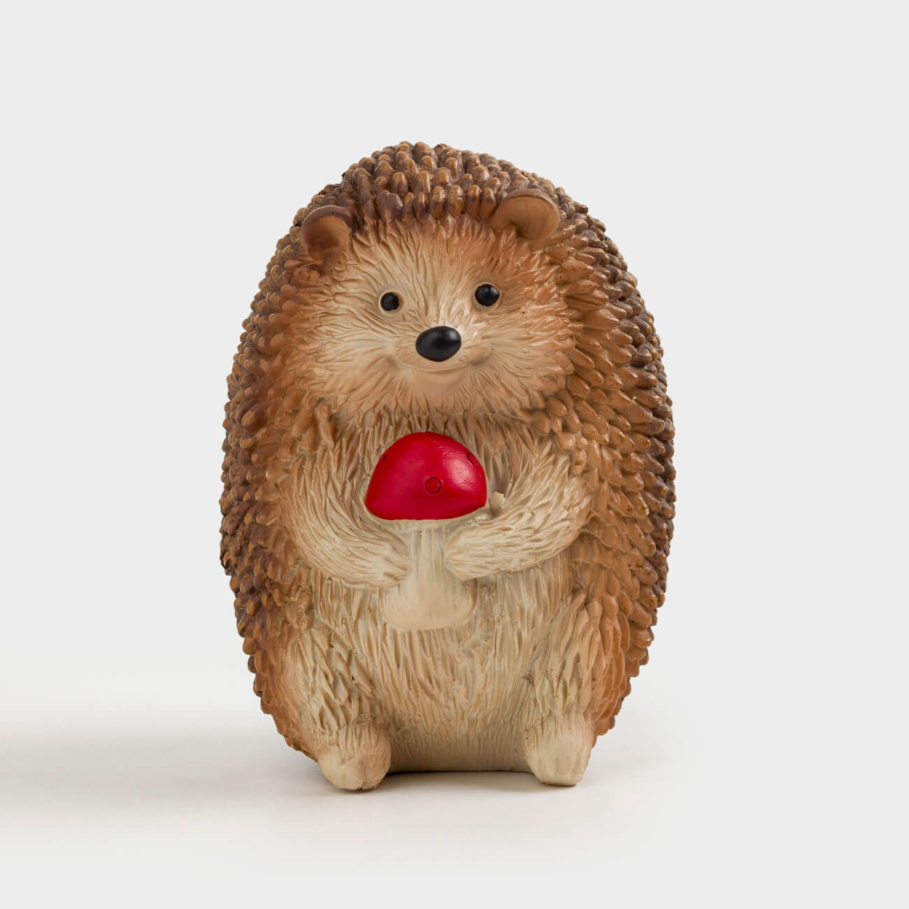 Статуэтка, 11 см, полирезин, Ежик с грибом, Hedgehog