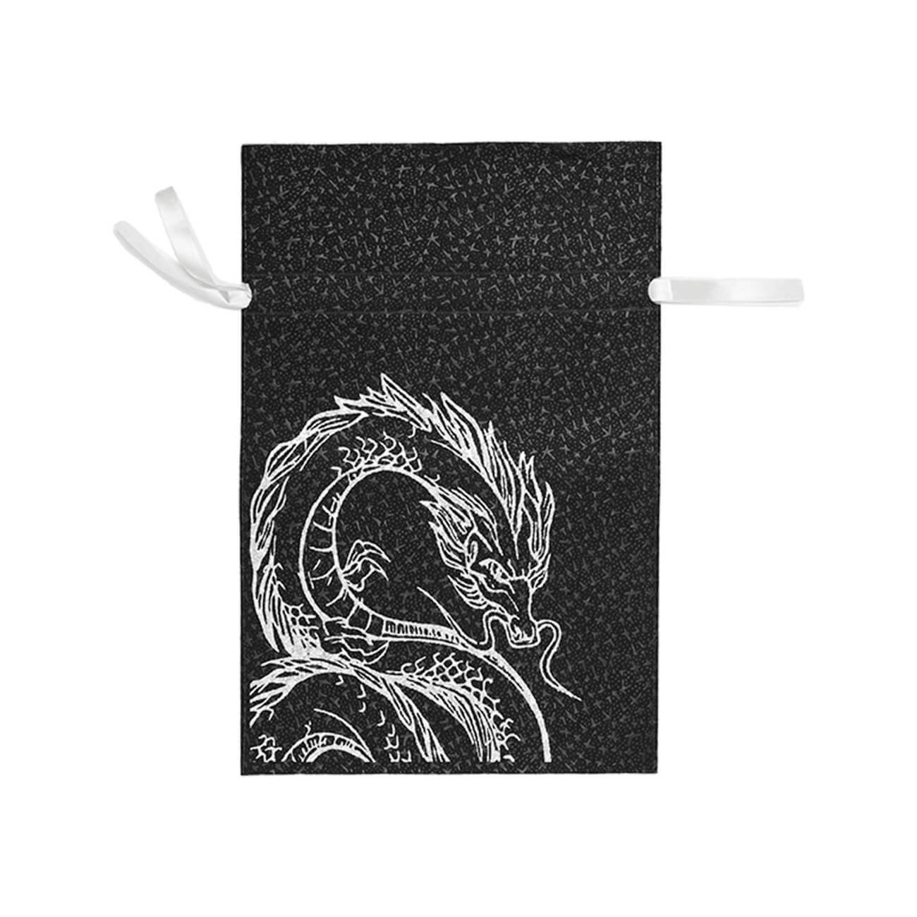 Мешок подарочный, 20х30 см, с завязками, полипропилен, черный, Дракон, Dragon dayron сувенир дракон таня гжель ной