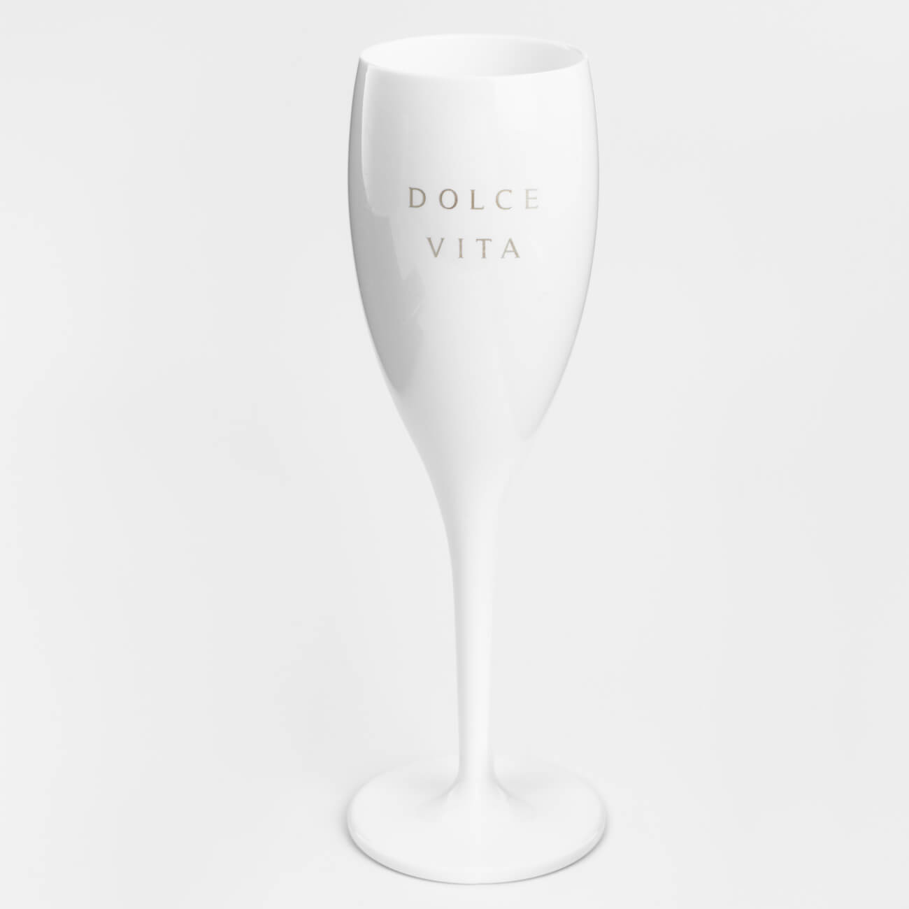Бокал для шампанского, 130 мл, пластик, белый, Course заглушка arh line 3750a vol глухая arlight пластик