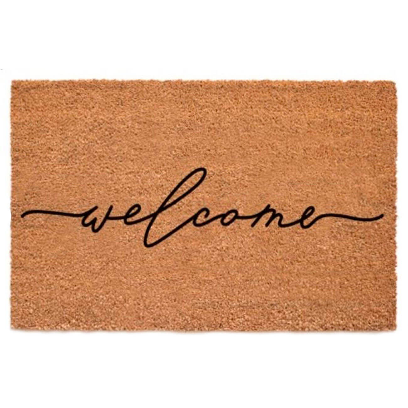 Коврик придверный, 45х75 см, кокос/пвх, коричневый, Welcome, Home deco коврик inspire rubesto welcome с 45x75 см резина