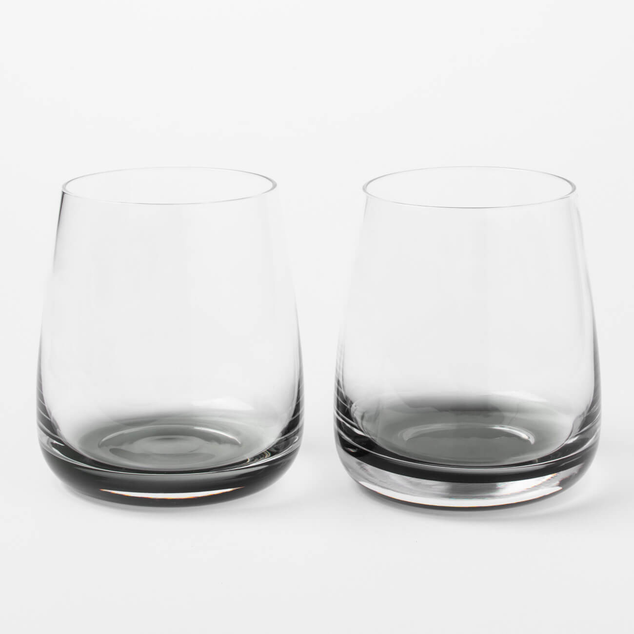 Стакан для виски, 10 см, 360 мл, 2 шт, стекло, серый градиент, Stone color ваза стекло настольная 8 см декостек виски 767 н5