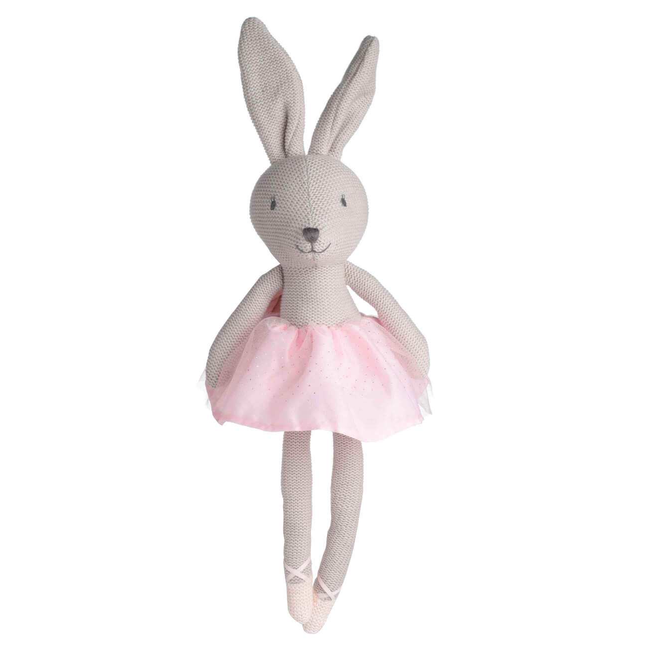 Игрушка, 35 см, мягкая, хлопок, бежевая, Зайка в юбке, Rabbit игрушка 21 см мягкая полиэстер розовая зайка с бантиком rabbit