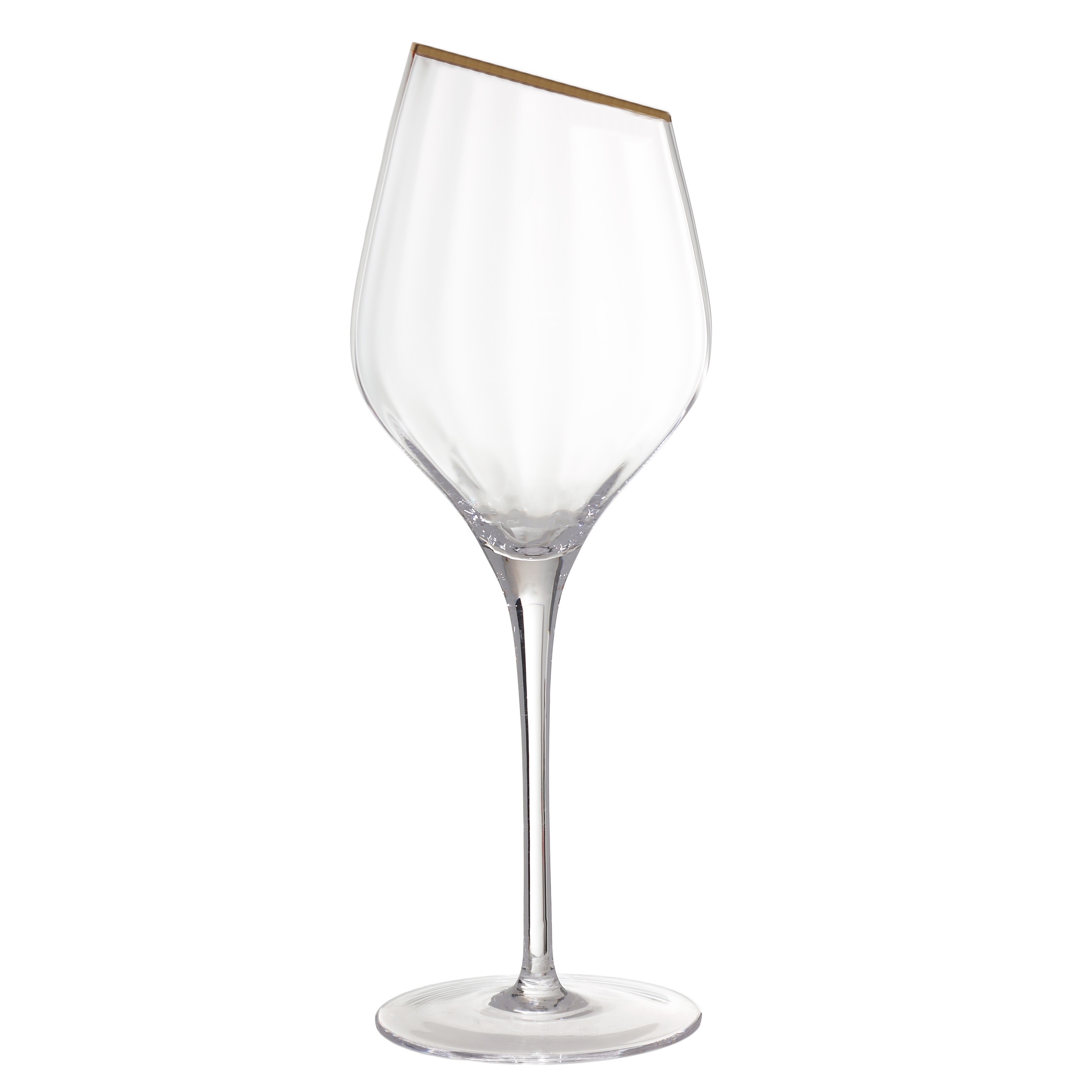 Бокал для белого вина, 460 мл, 2 шт, стекло, с золотистым кантом, Charm R gold изображение № 2