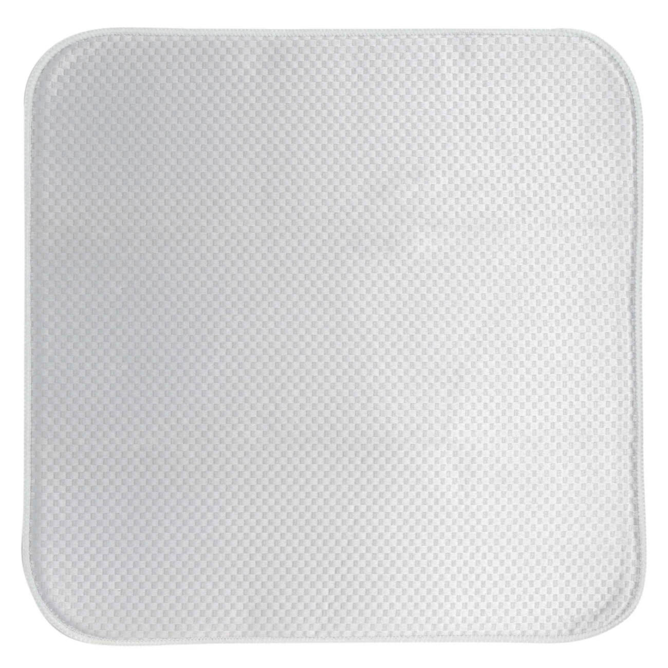 Коврик для сушки посуды, 44x44 см, микрофибра, серый, Clean изображение № 1