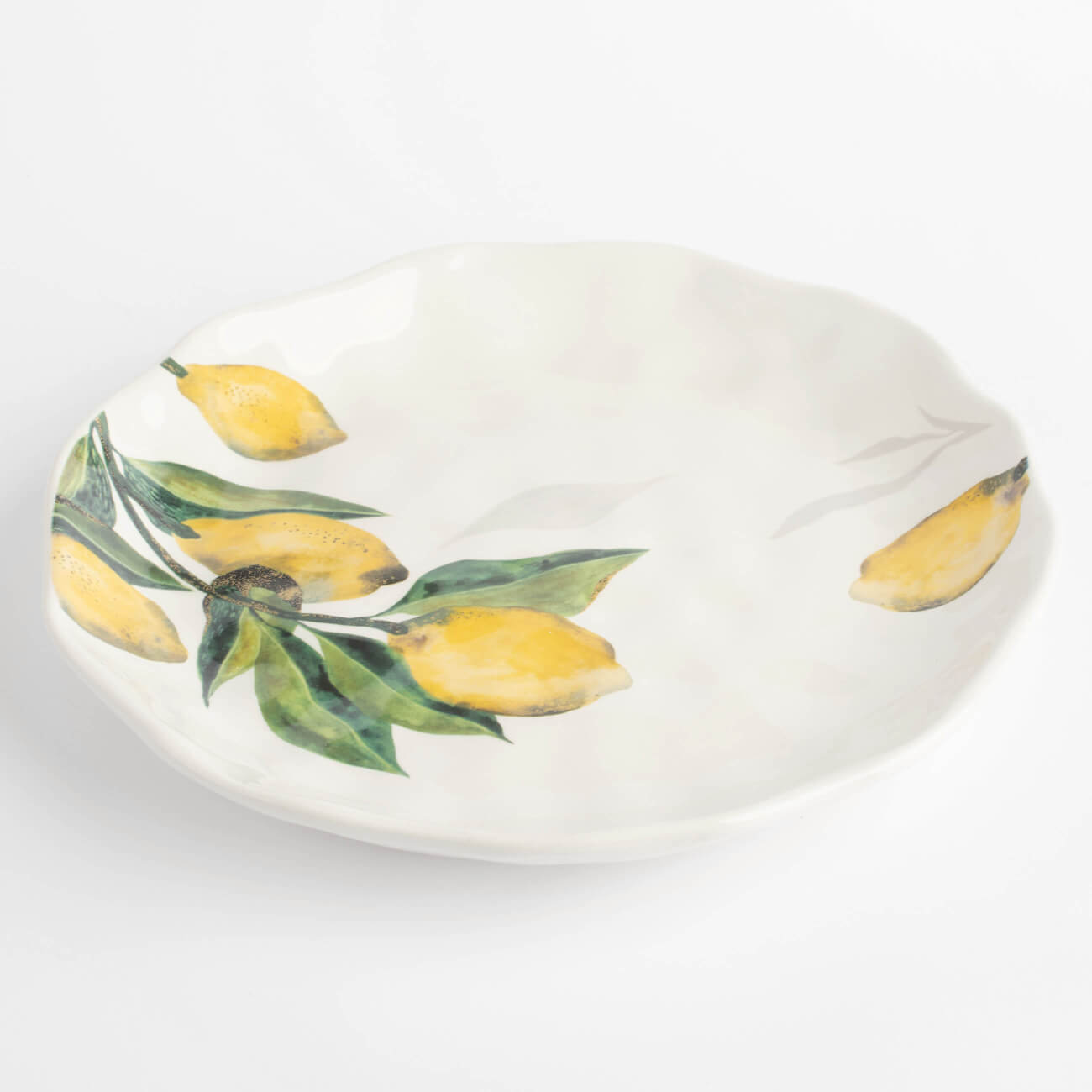 Тарелка закусочная, 23 см, керамика, белая, Лимоны на ветке, Sicily in bloom кружка 320 мл керамика белая лимоны на ветке sicily in bloom