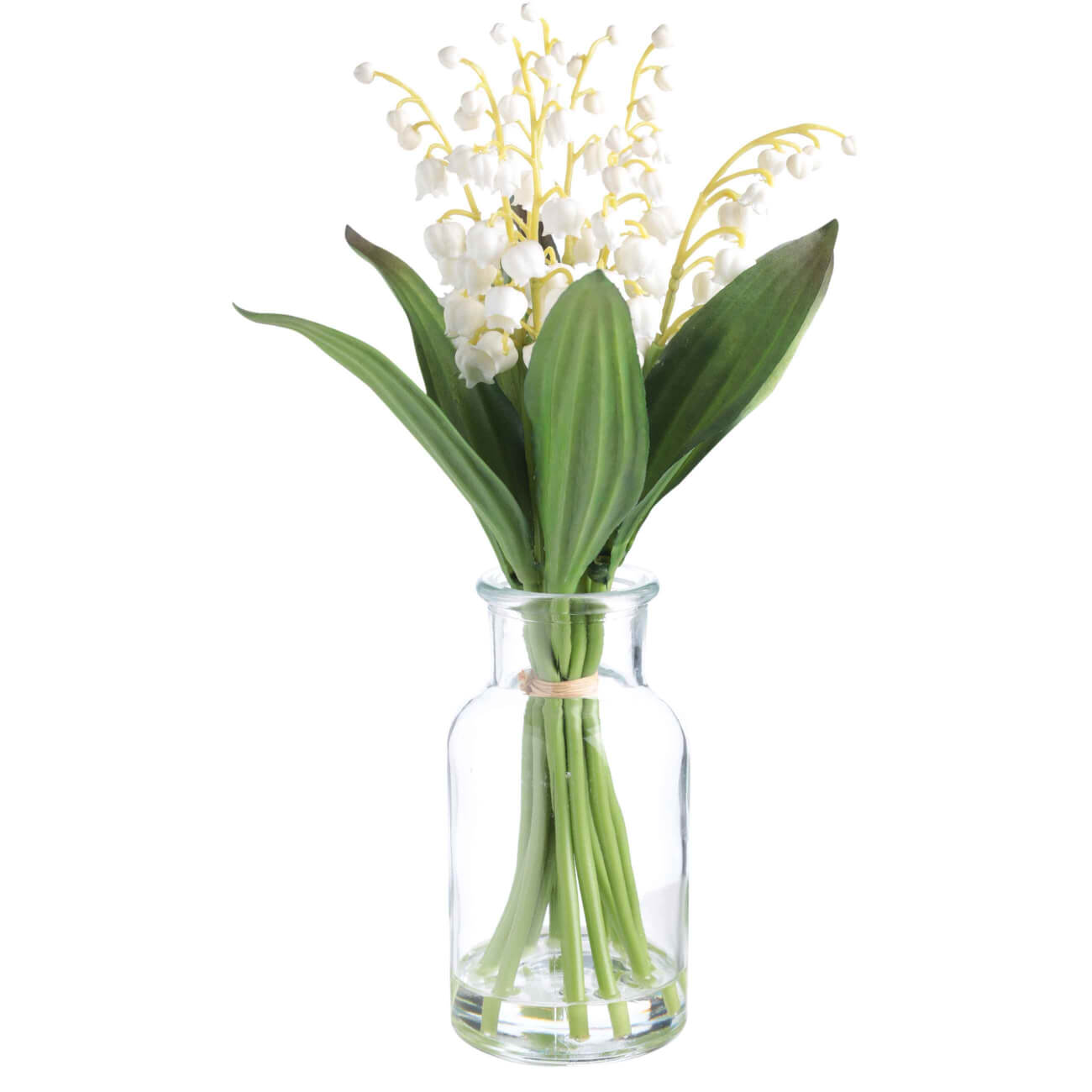 Букет искусственный, 28 см, в вазе, резина/стекло, Ландыши, May-lily пион букет перфект