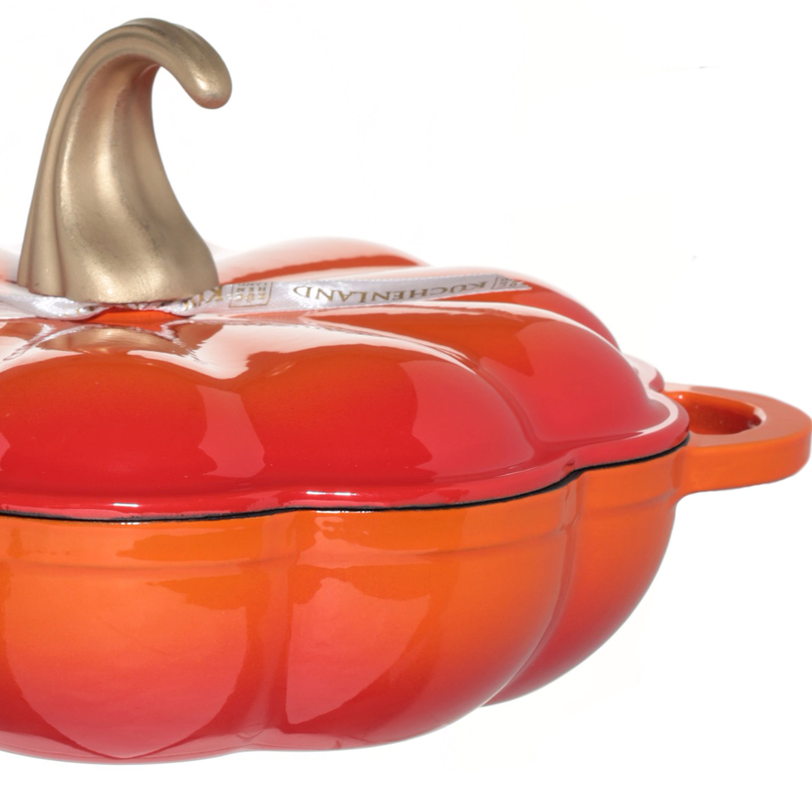 Сотейник, 26 см, 2,3 л, с крышкой, чугун, оранжевый, Тыква, Gourd изображение № 2