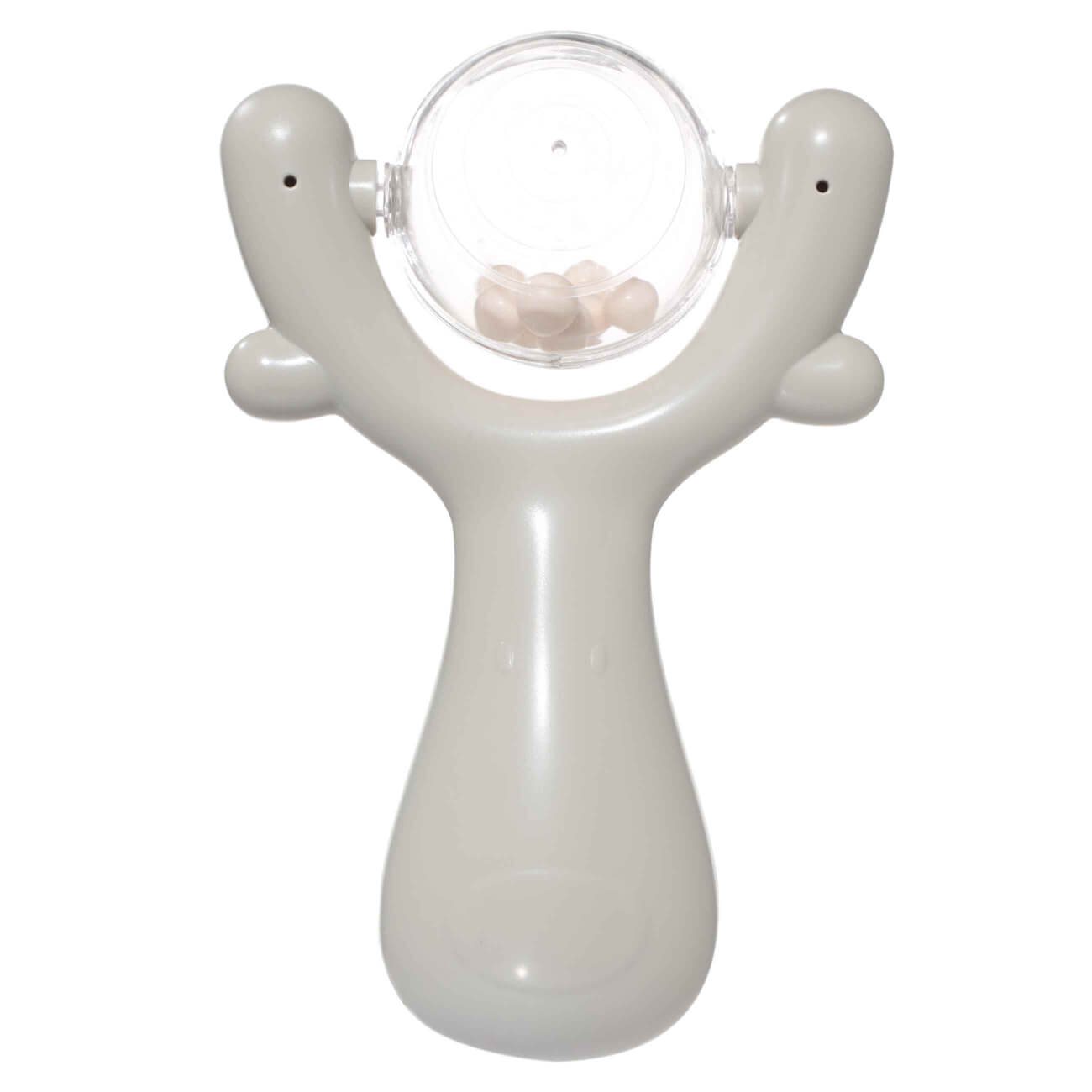 Игрушка-погремушка, 13 см, пластик, бежевая Kiddy игрушка 8 см инерционная пластик ментоловая лягушка с шариками kiddy