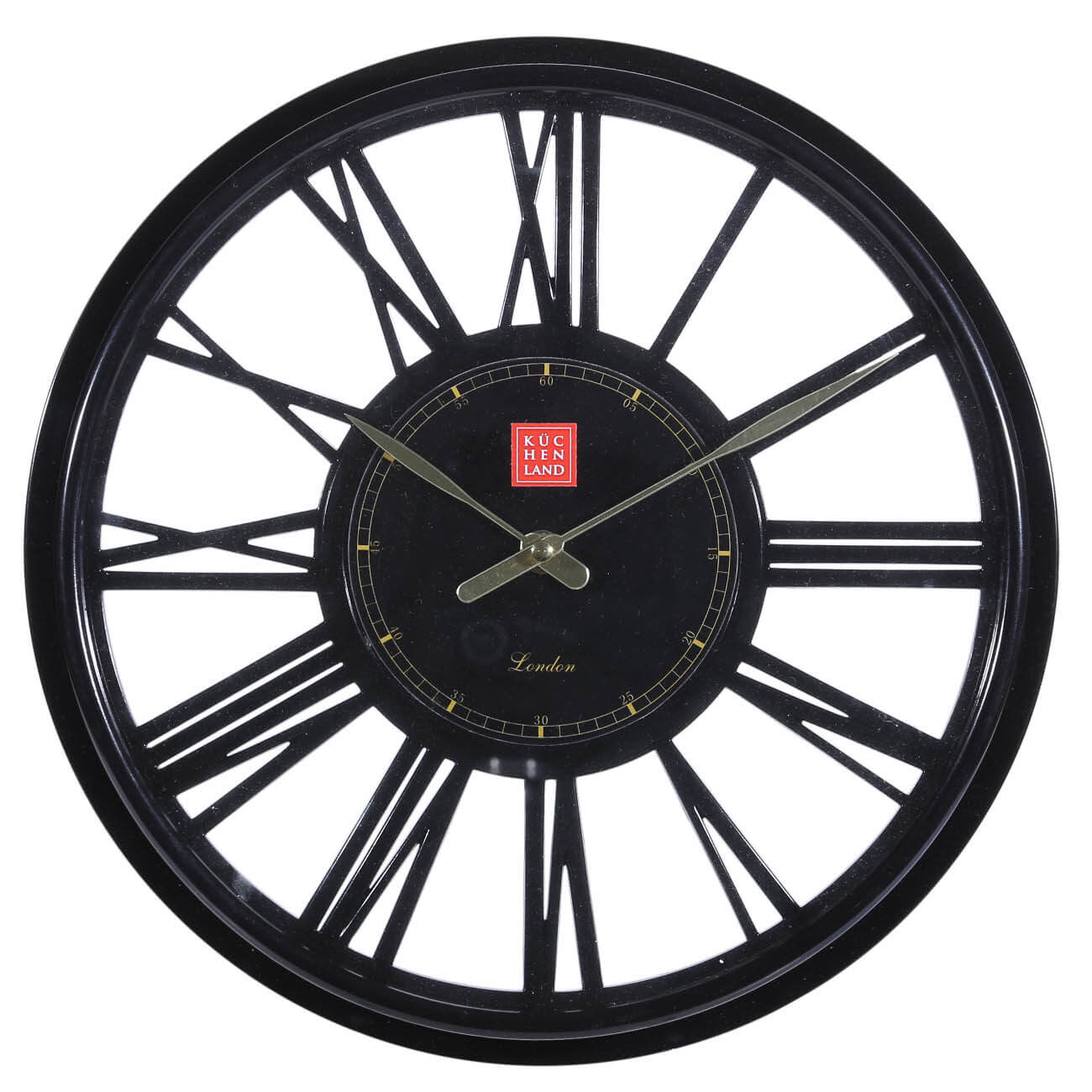 Часы настенные, 33 см, пластик/стекло, круглые, черные, Graphic круглые настенные часы apeyron