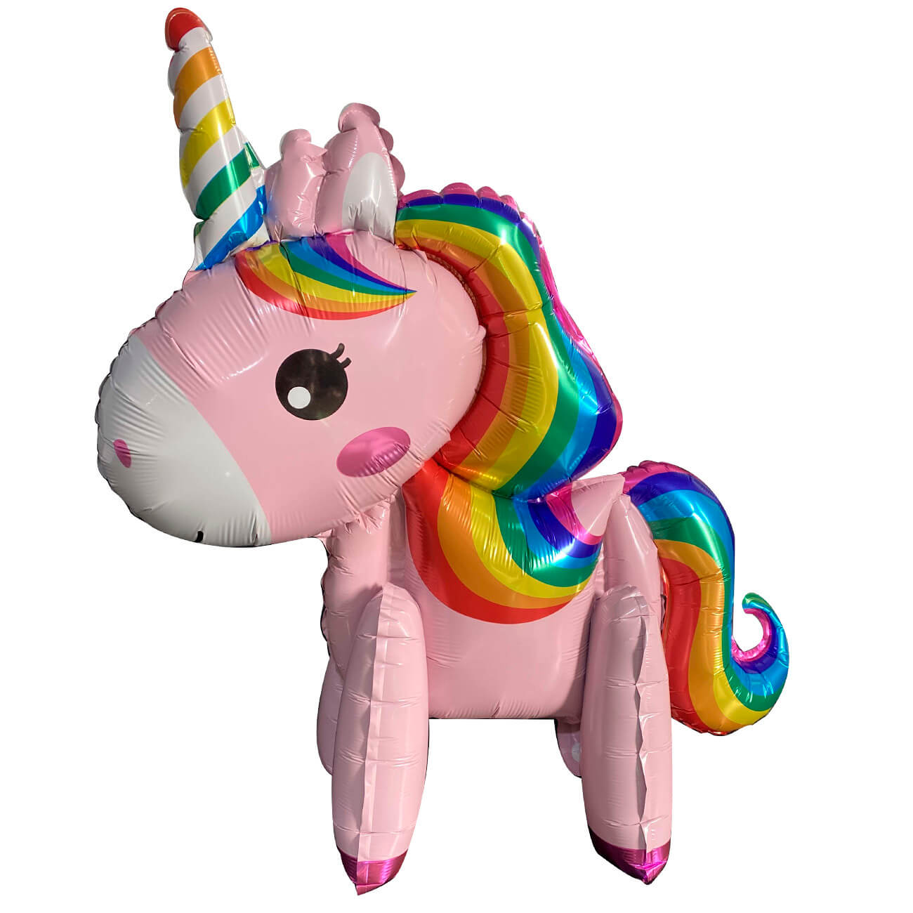 Шар воздушный, 58х50 см, фольга, розовый, Единорог, Unicorn шар воздушный 58х50 см фольга розовый единорог unicorn