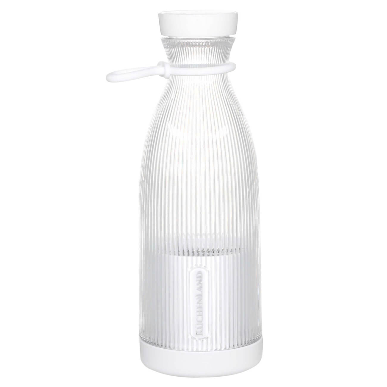 Блендер персональный, 300 мл, портативный, пластик, белый, Бутылка, Ribby пуговицы пластик на полуножке