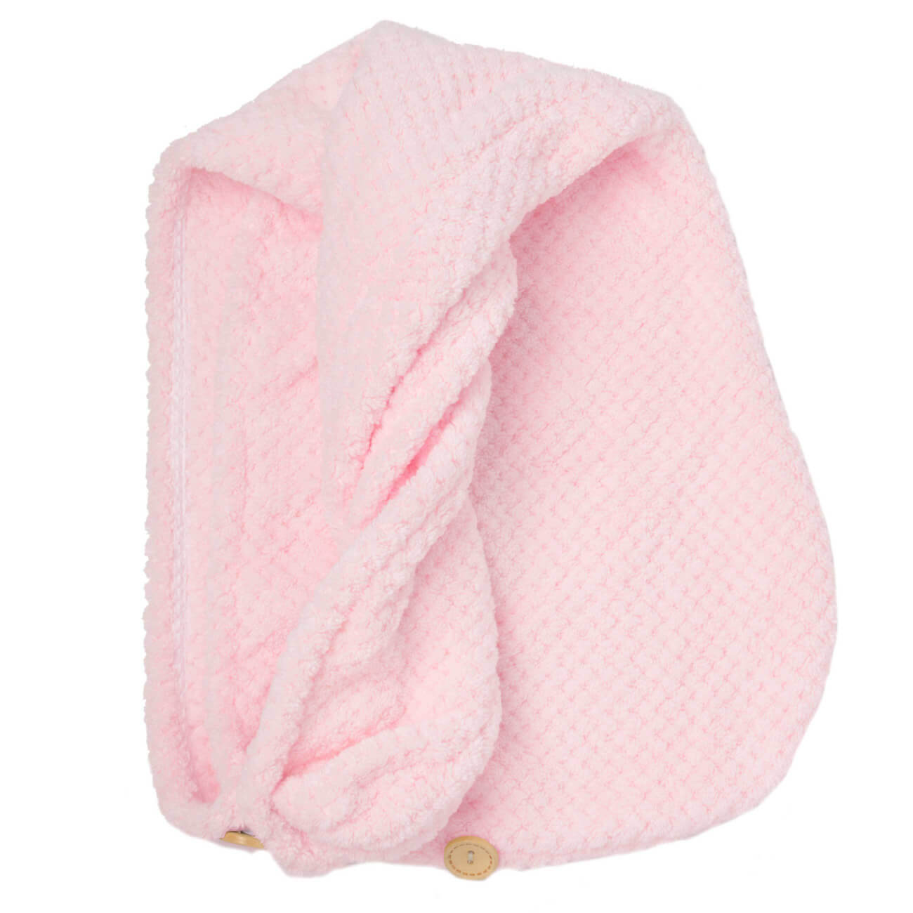 Полотенце-тюрбан для волос, 62х24 см, микроволокно, розовое, Fiber spa шар фольгированный 25 милая куколка в зеркале розовое платье