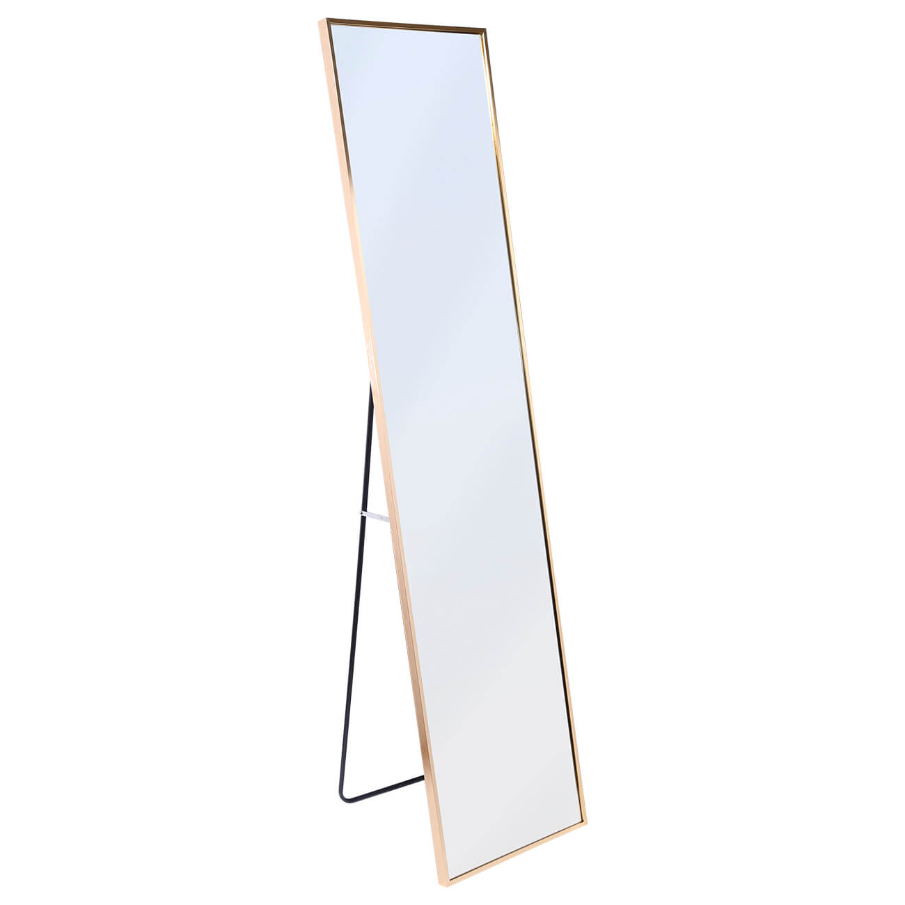 Зеркало напольное, 35х150 см, металл, прямоугольное, золотистое, Trend подставка для подноса 60 см прямоугольная металл trend
