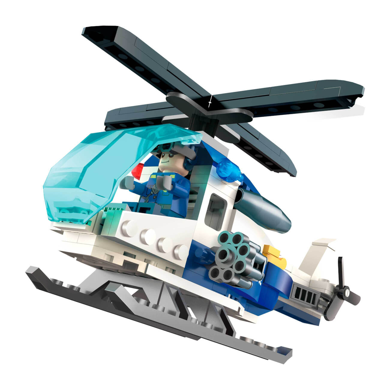 Конструктор, 17 см, пластик, Вертолет, Hobby kids конструктор 17 см пластик вертолет hobby kids