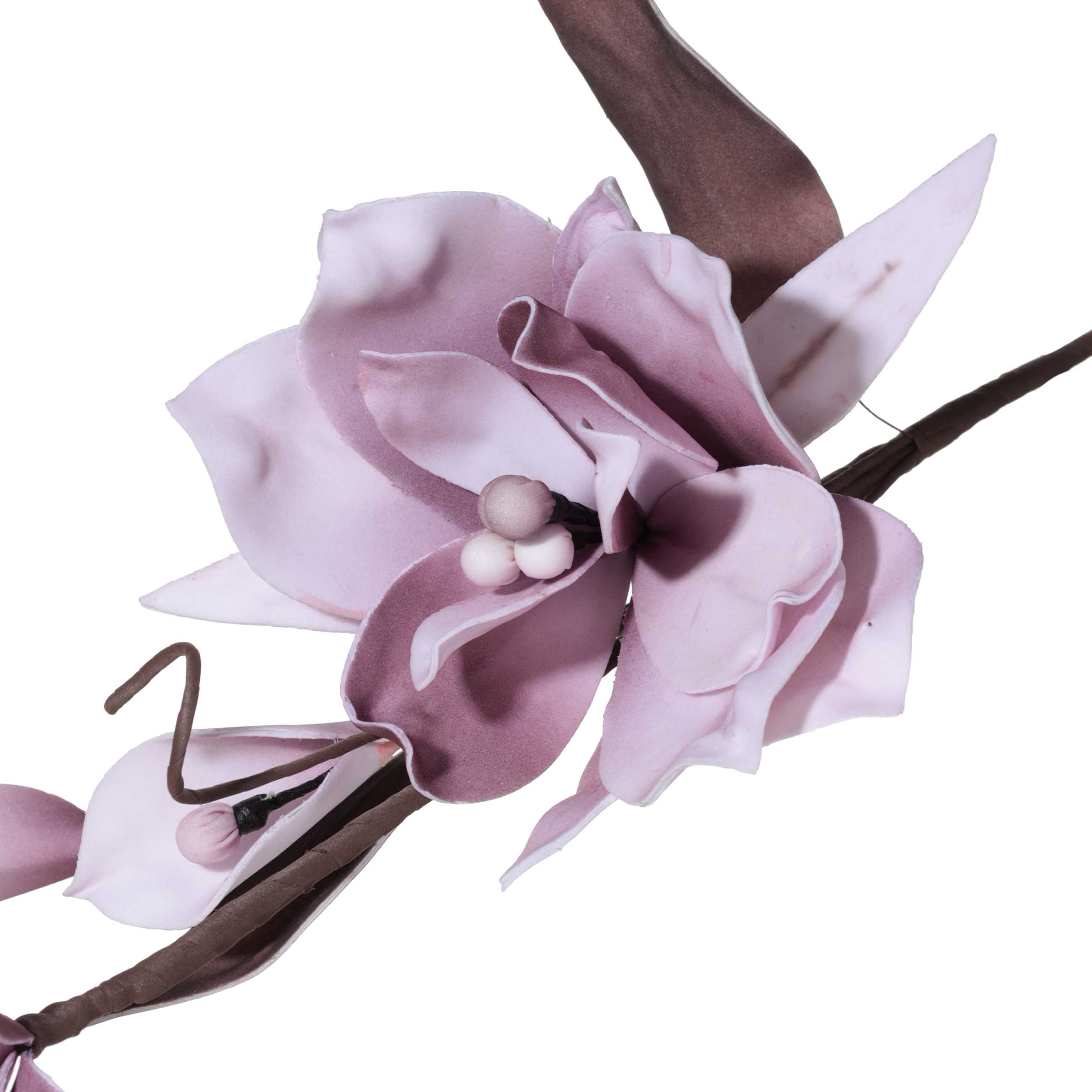 Ветка декоративная, 87 см, полиэтилен/металл, розовая, Flower garden изображение № 2