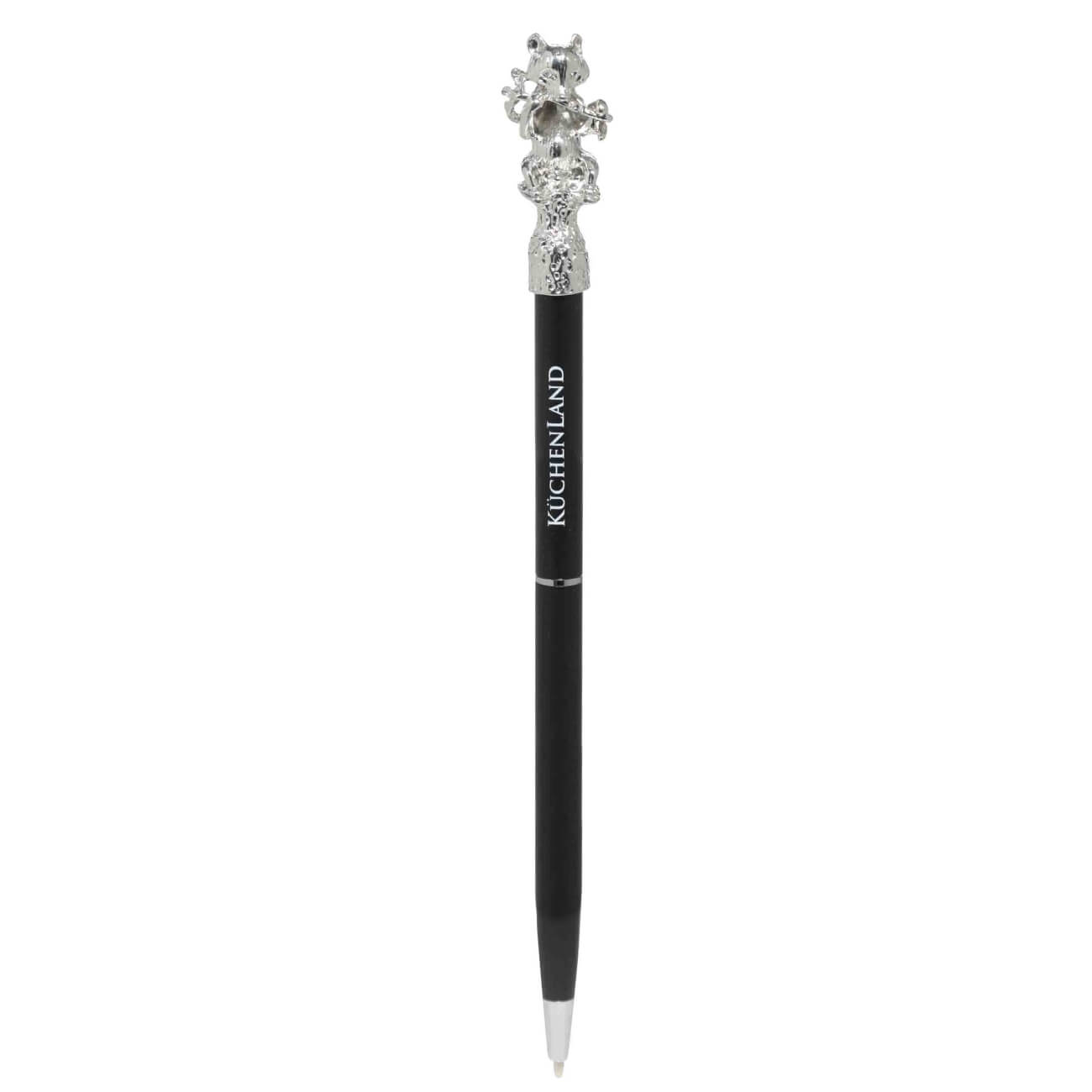 Ручка шариковая, 16 см, с фигуркой, сталь, черная, Панда, Draw figure карандаш 18 см чернографитный с фигуркой сова draw figure