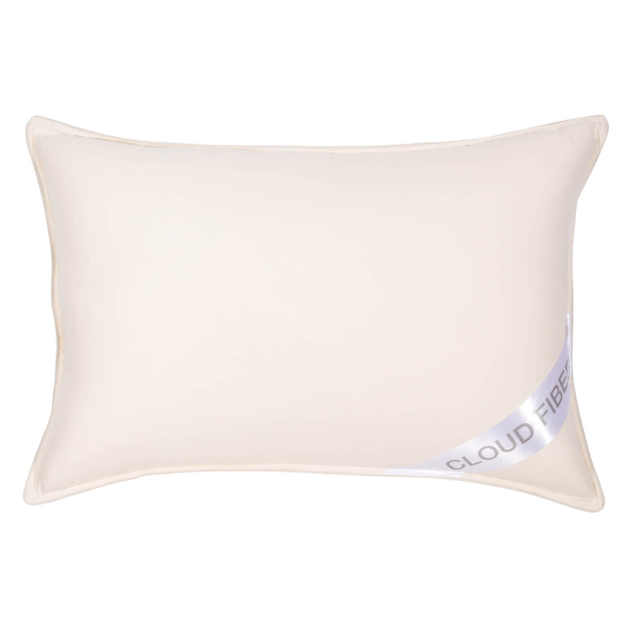 Подушка, 50х70 см, дакрон/микрофибра, молочная, Cloud fiber подушка для шеи дорожная надувная 38 × 24 см бордовый