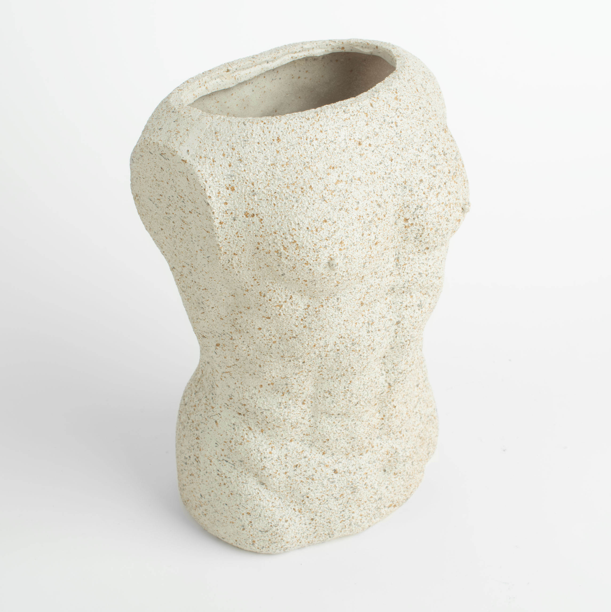 Купить недорого вазу из камня 30х15 см Черная антика с серебром