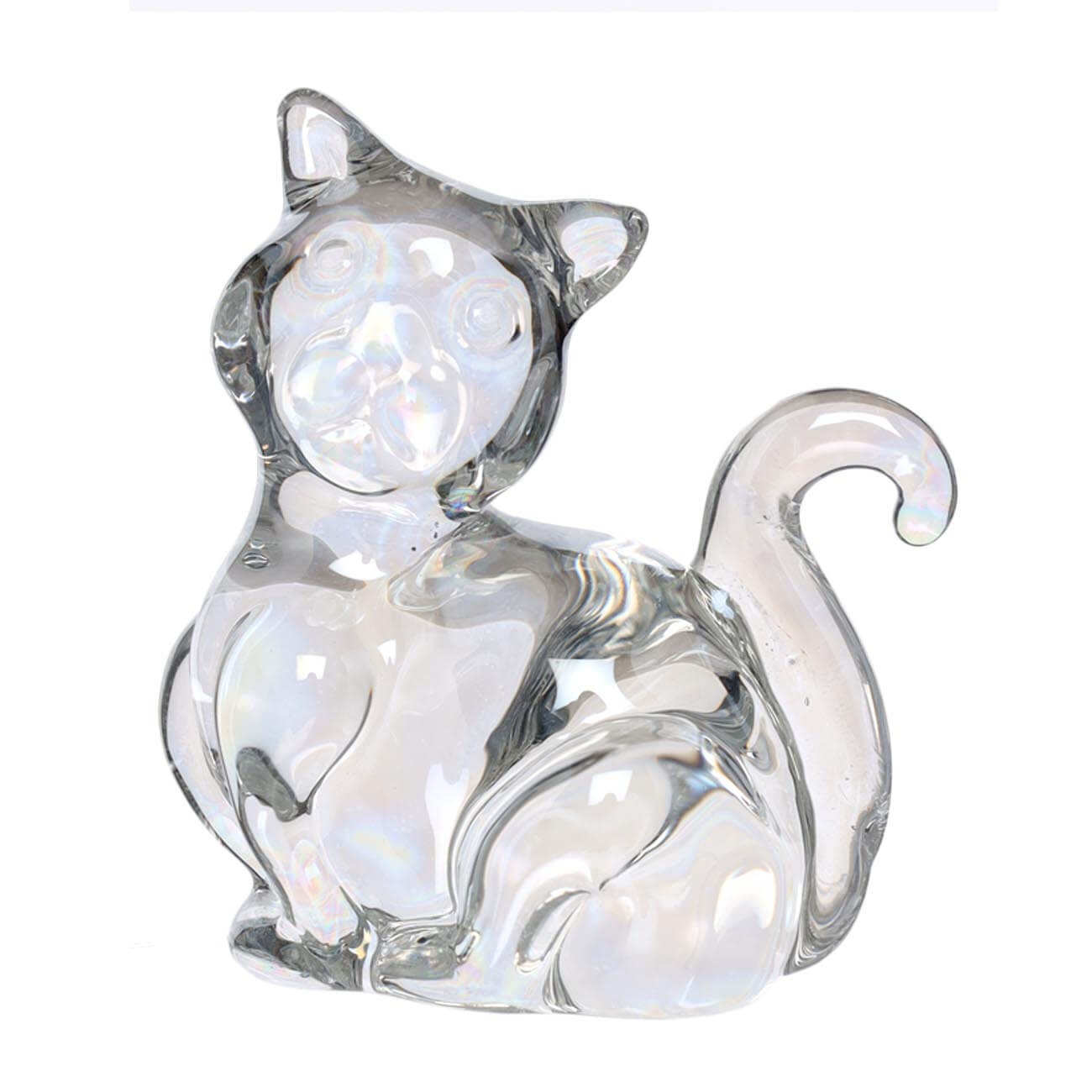 Статуэтка, 5 см, стекло, перламутр, Кошка, Cat изображение № 1