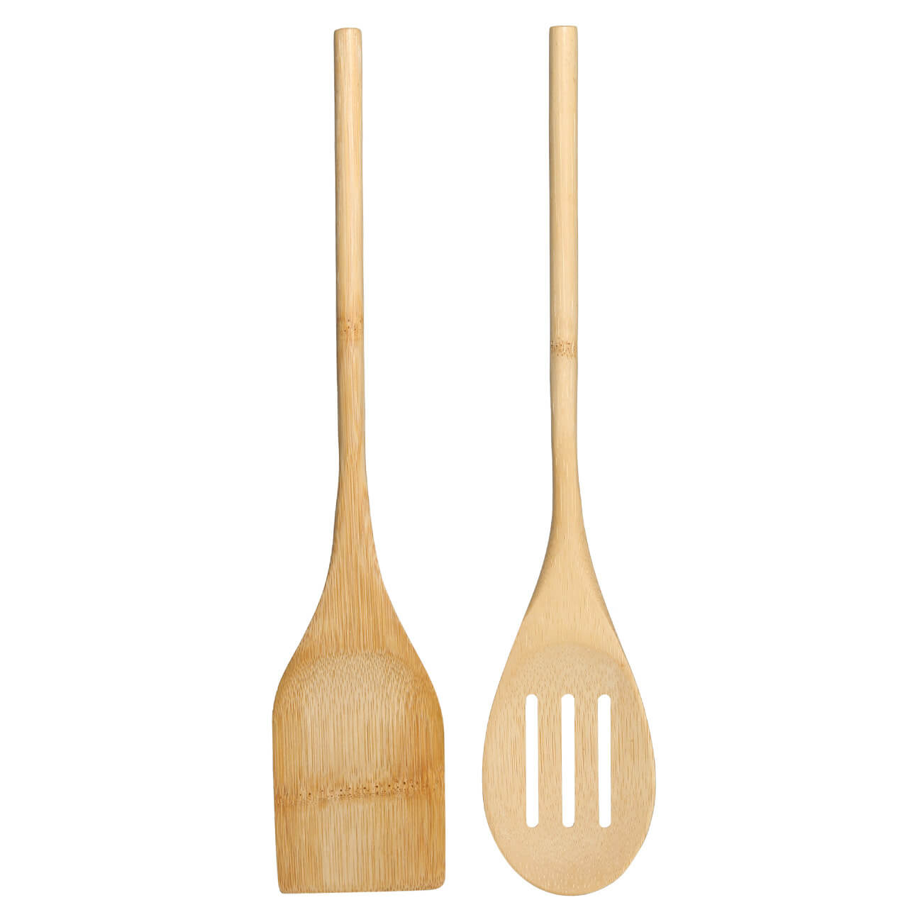 Набор кухонных принадлежностей, 2 пр, лопатка/шумовка, бамбук, Bamboo