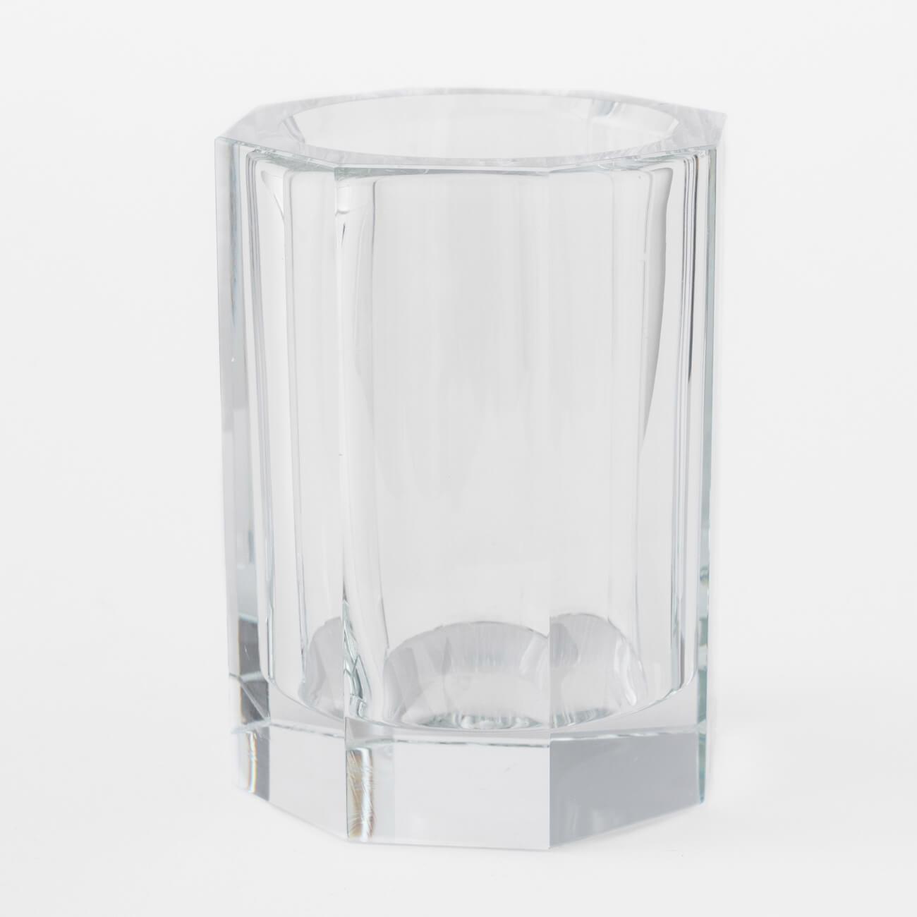 Стакан для ванной комнаты, 10 см, стекло, Lux crystal