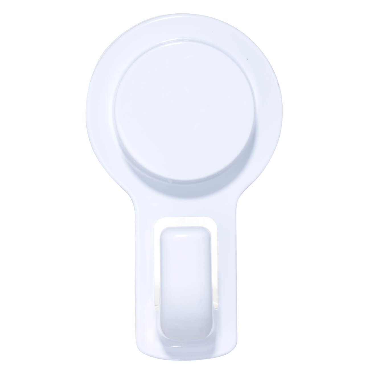 Крючок на вакуумной присоске, 11 см, пластик, белый, Click зеркало подвесное 13 см увеличительное с подсветкой на присоске пластик белое