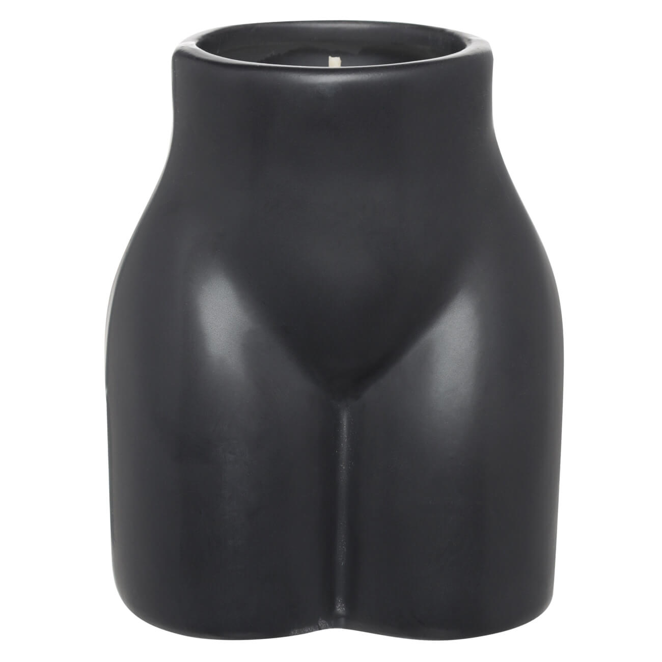 Свеча ароматическая, 10 см, в подсвечнике, керамика, черная, Mexico Orange Blossom, Face декоративная фигура собака керамика черная 28x10x25 5 см