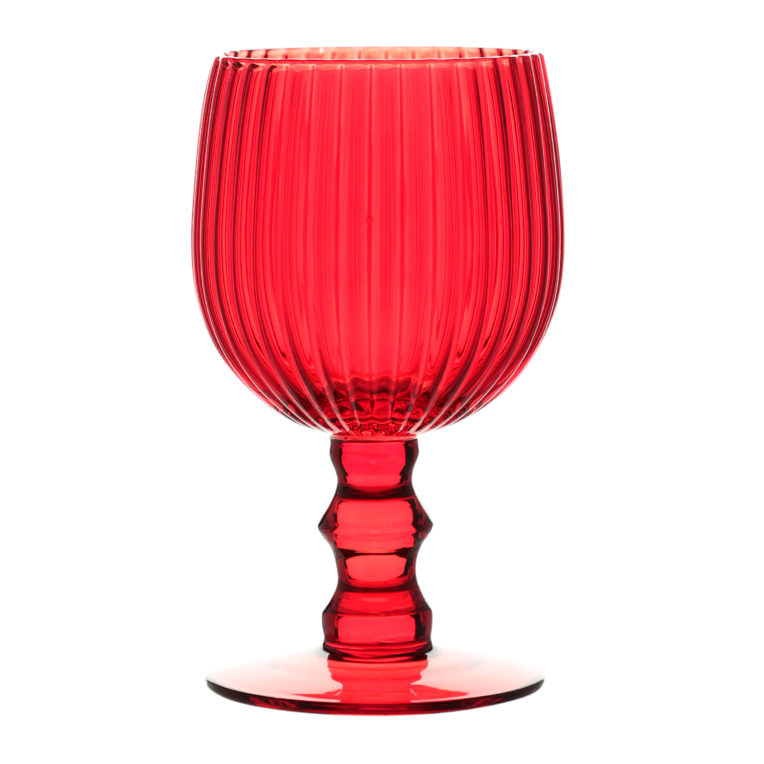 Бокал-кубок для вина, 290 мл, 2 шт, стекло Р, красный, Ribby изображение № 2