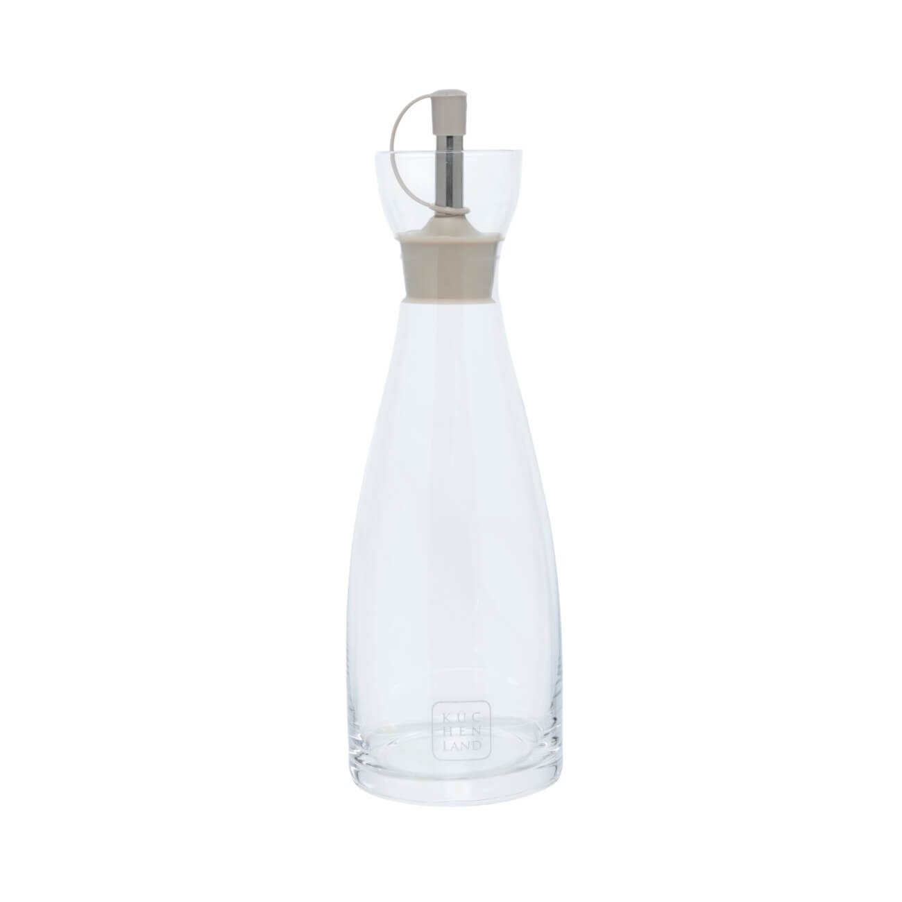 Бутылка для масла или уксуса, 350 мл, с дозаторам, стекло/силикон, бежевая, Soft Kitchen емкость для масла и уксуса zеller
