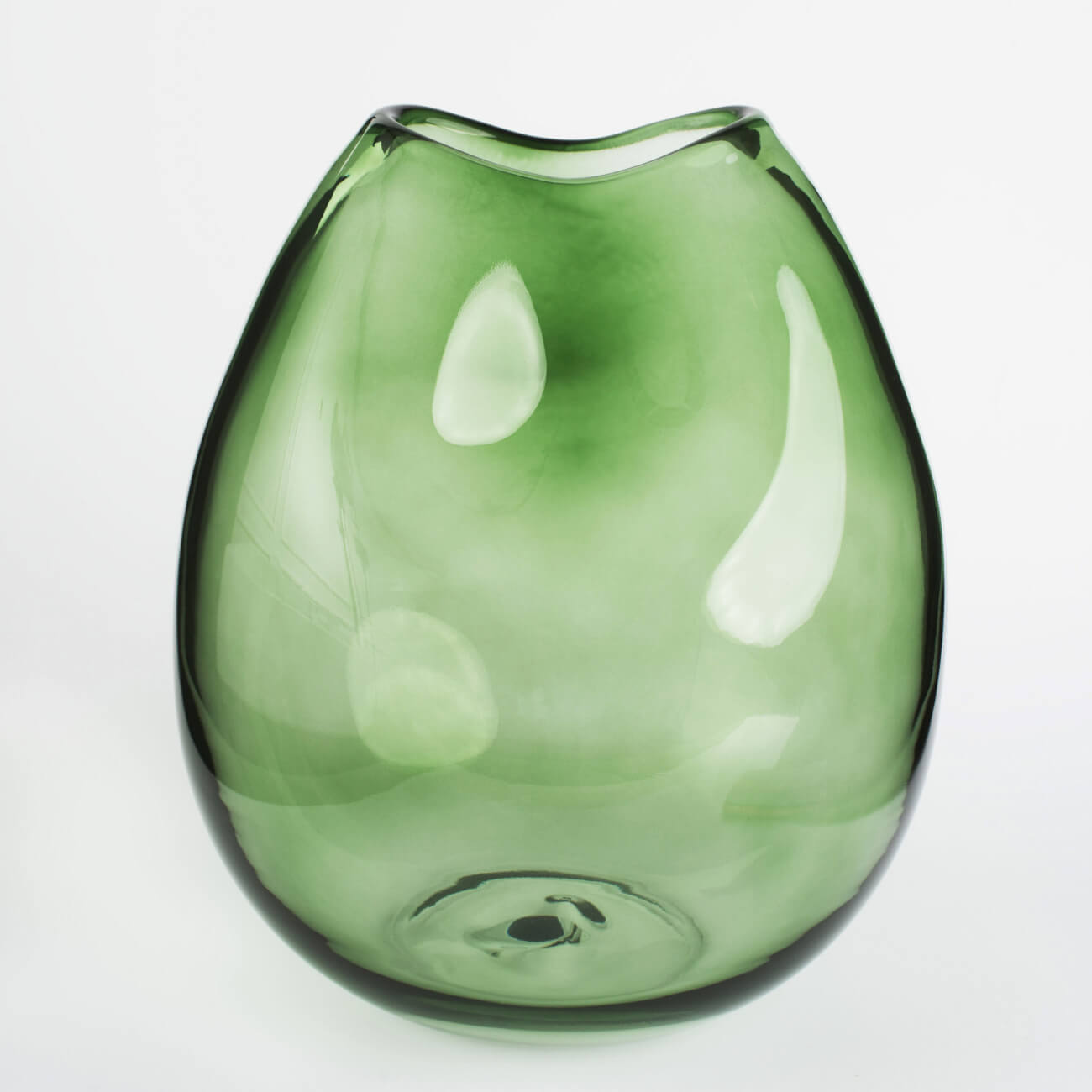 Ваза для цветов, 25 см, стекло, зеленая, Clear color тарелка десертная стекло 18 см круглая дракон daniks зеленая