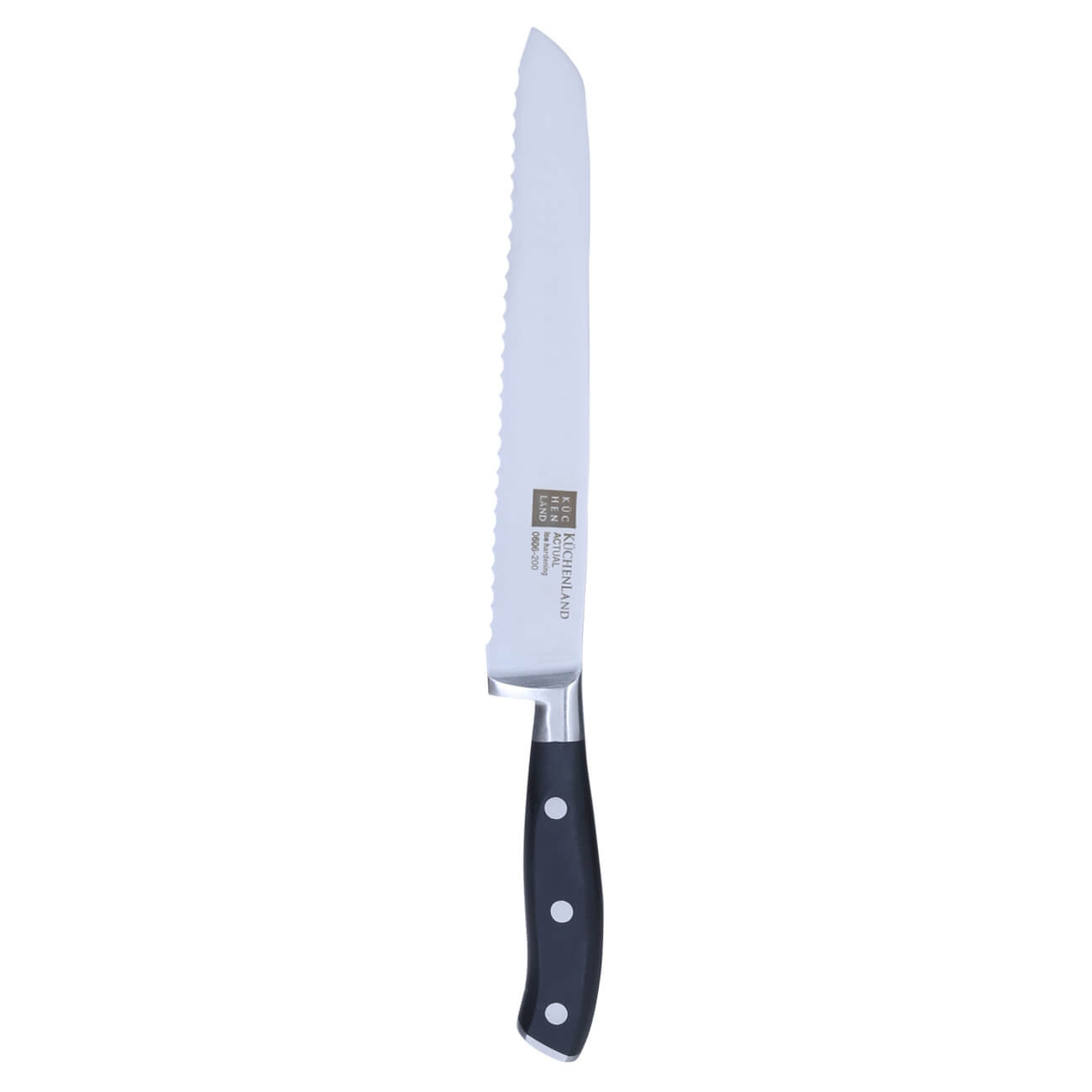 Kuchenland Нож хлебный, 20 см, сталь/пластик, Actual нож кухонный доляна zeus хлебный 20 см