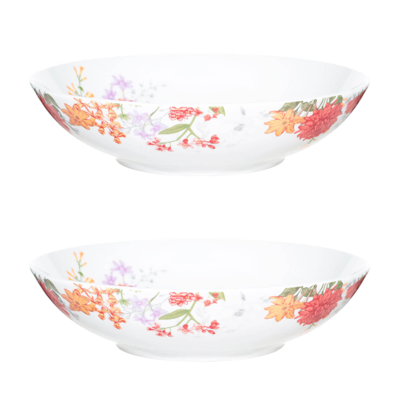 Тарелка суповая, 20х4 см, 2 шт, фарфор N, Цветочная оранжерея, Florence - фото 1