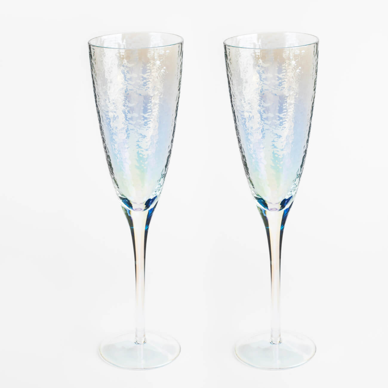 Бокал для шампанского, 275 мл, 2 шт, стекло, перламутр, Ripply polar стакан 450 мл 2 шт стекло ripply