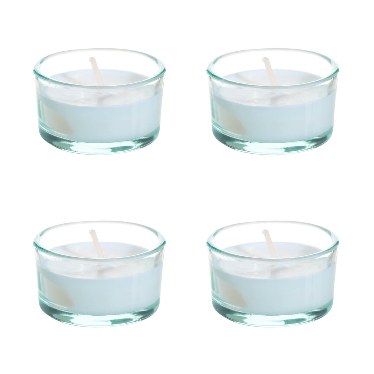 Свеча ароматическая, 5 см, 4 шт, в подсвечнике, стекло, Ruby Mandarin Bellini, Luxury white свеча ароматическая 8 см в подсвечнике стекло серая do son esprit
