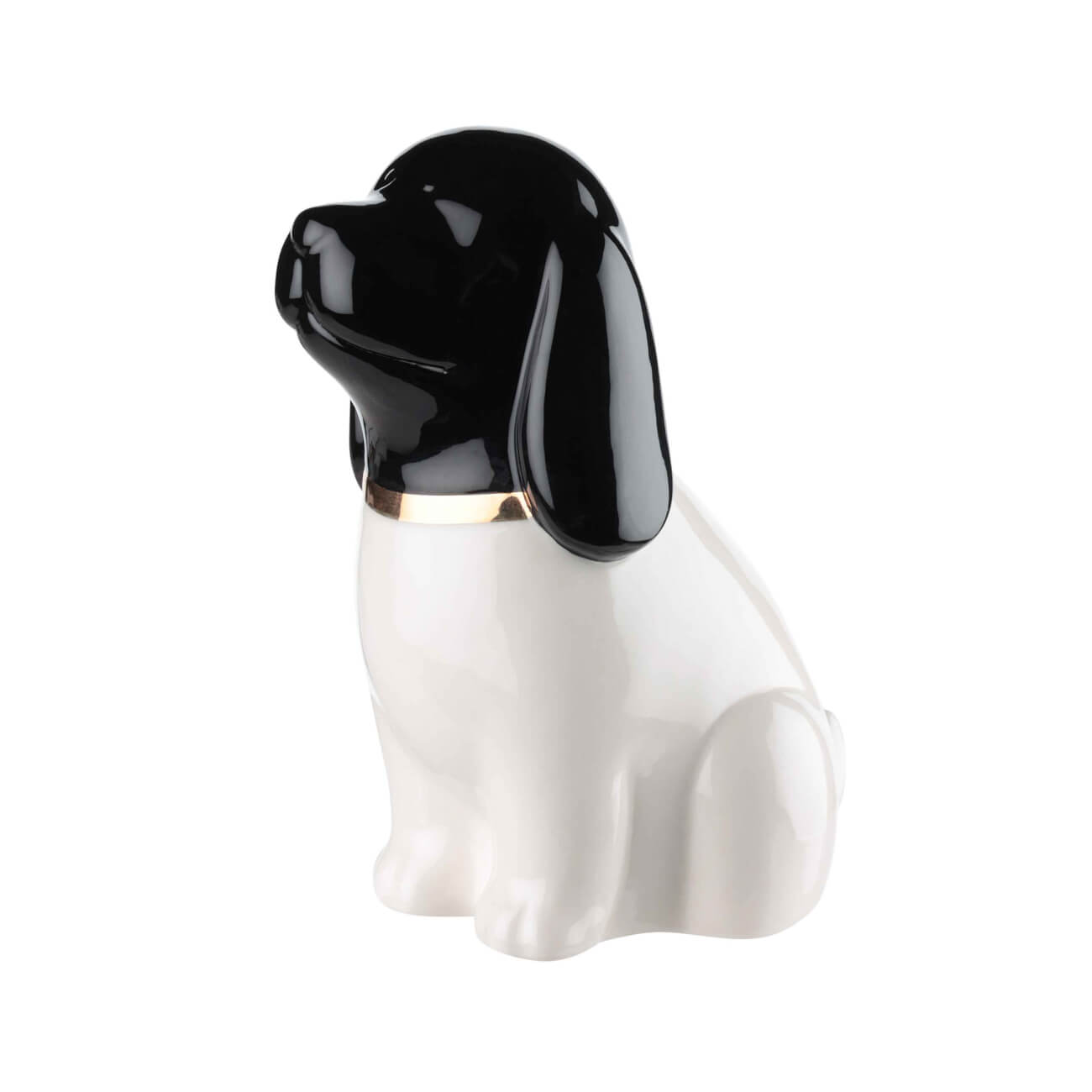 Статуэтка, 12 см, керамика, черно-белая, Собака, B&W шар фольгированный 18 с днем рождения собака звезда