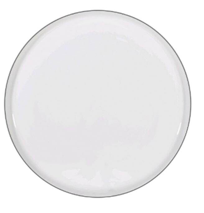 Тарелка обеденная, 26 см, фарфор F, белая, Ideal silver тарелка фарфоровая обеденная доляна золотая нить d 25 3 см