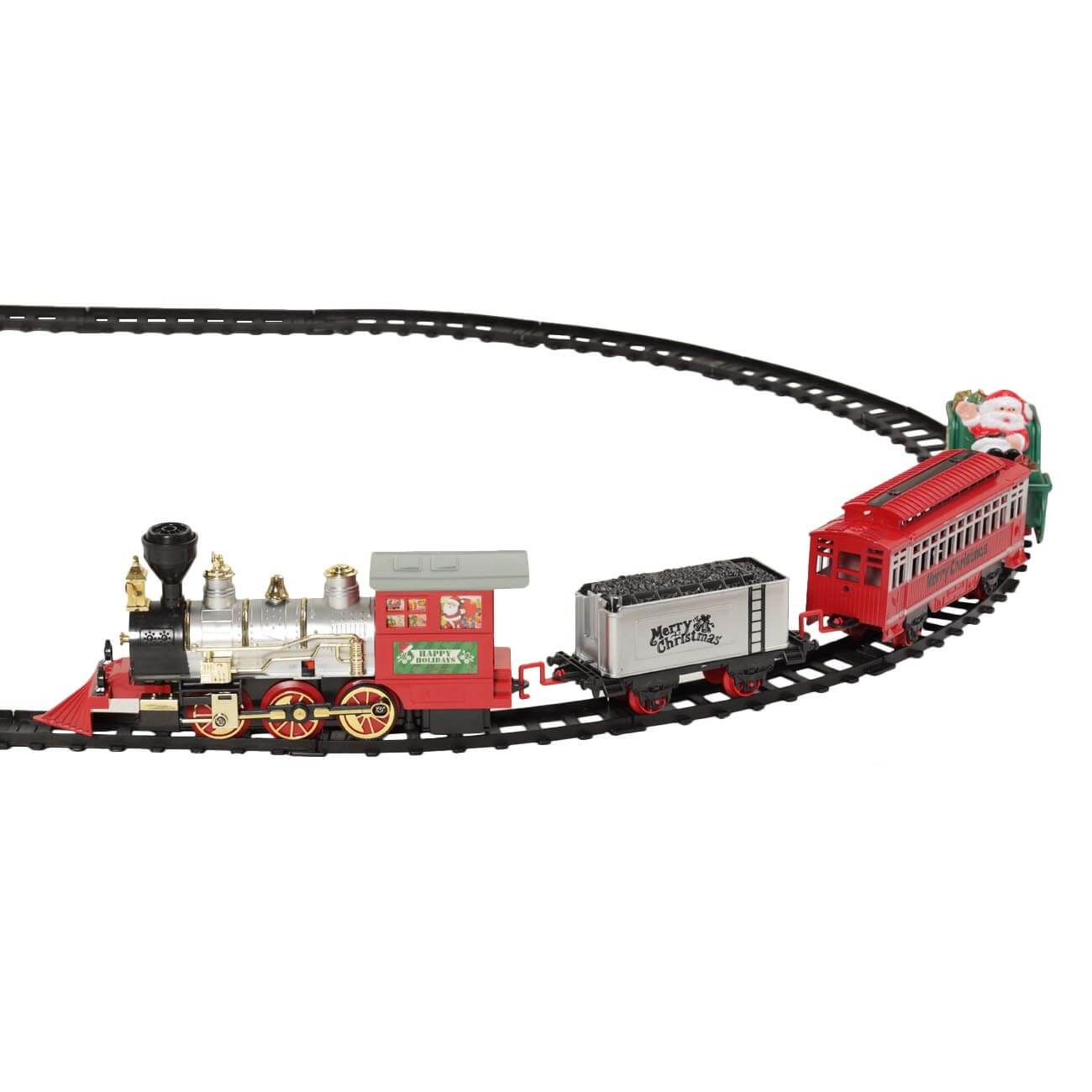 Железная дорога игрушечная, S, музыкальная, с подсветкой/дымом, пластик, Game rail железная дорога классический грузовой поезд с дымовыми эффектами протяжённость пути 2 72 м
