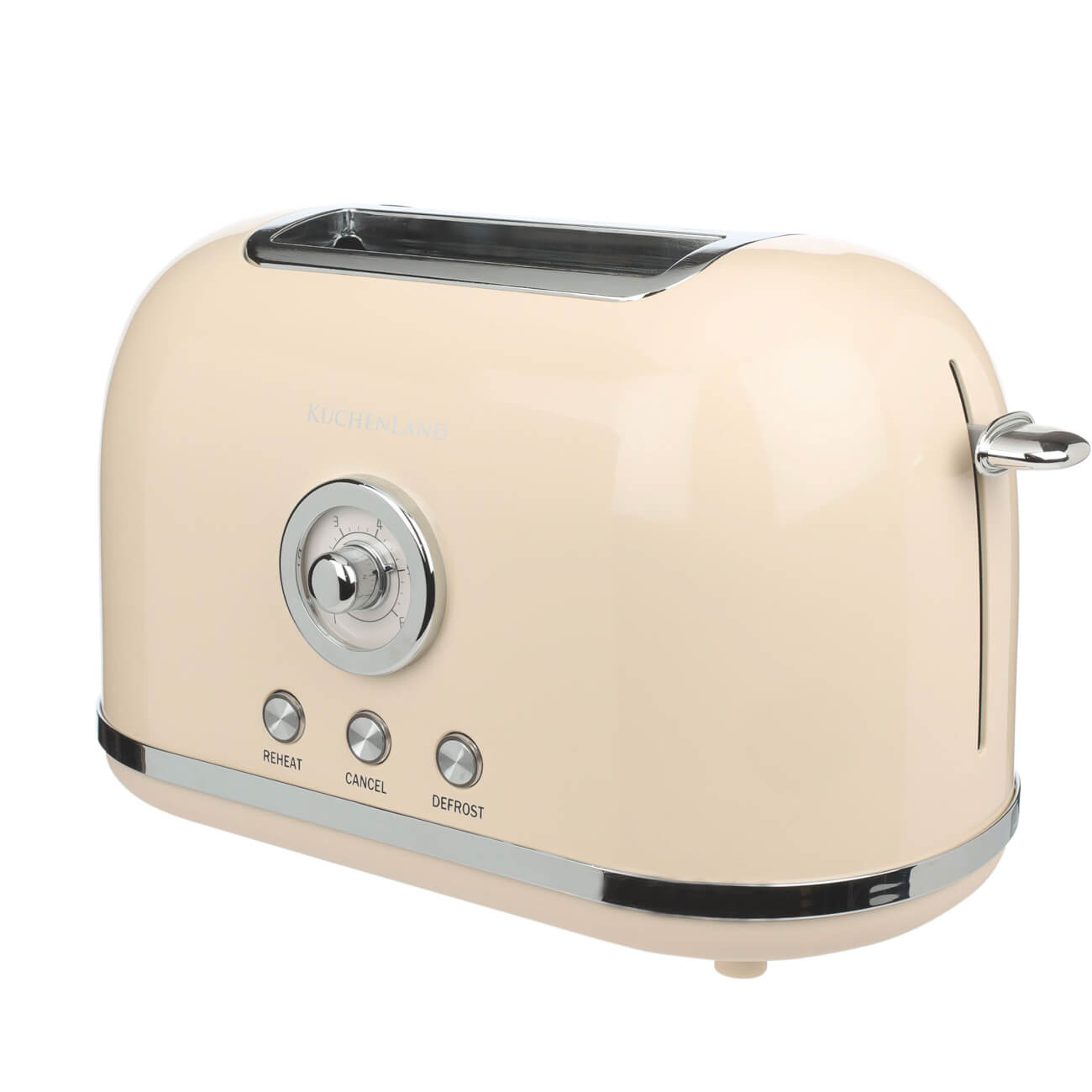 Тостер электрический, 685-815 Вт, 6 режимов, металл/пластик, бежевый, Vintage kitchen тостер smeg tsf01bleu