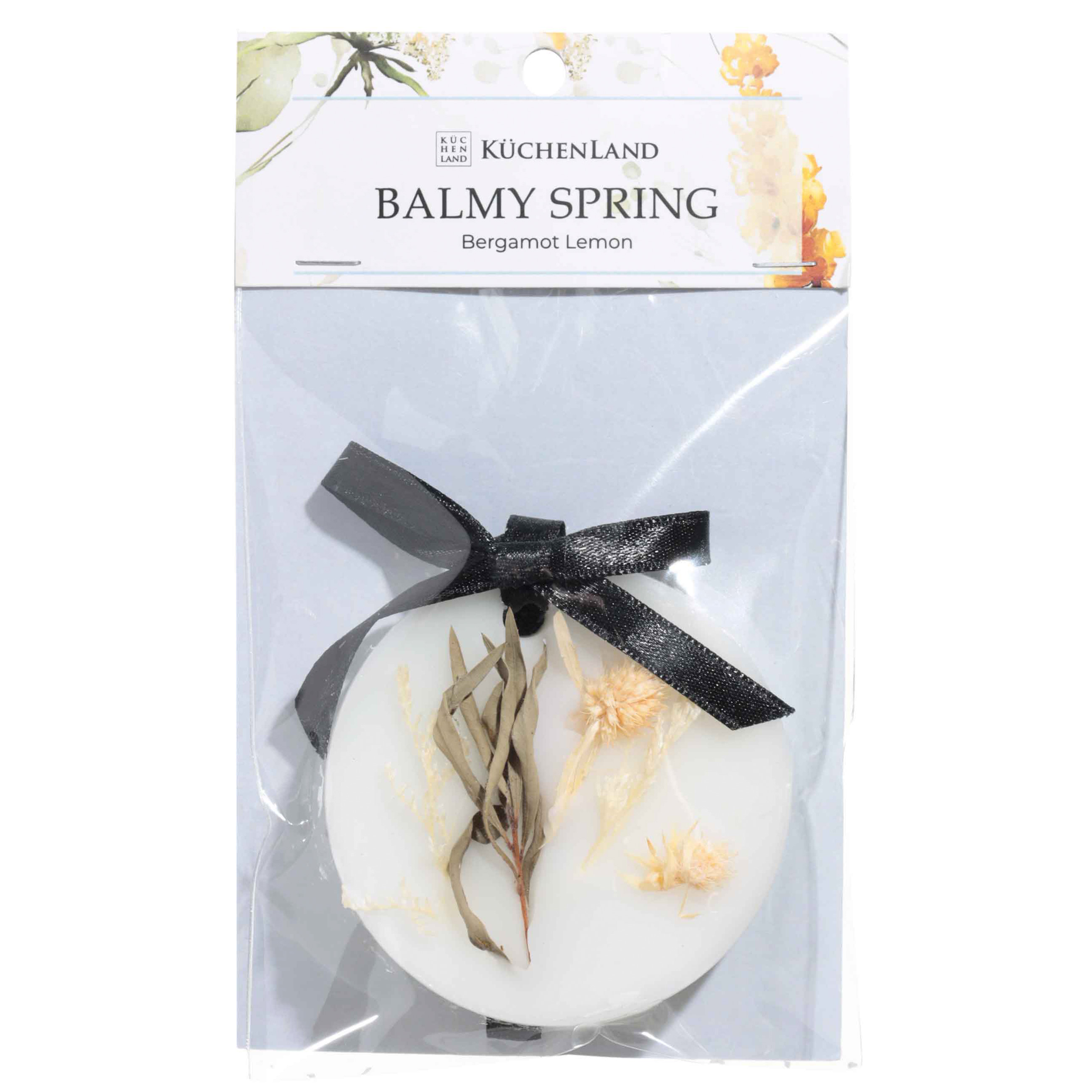 Воск ароматический, 7 см, с сухоцветами, Bergamot Lemon, Balmy spring изображение № 2