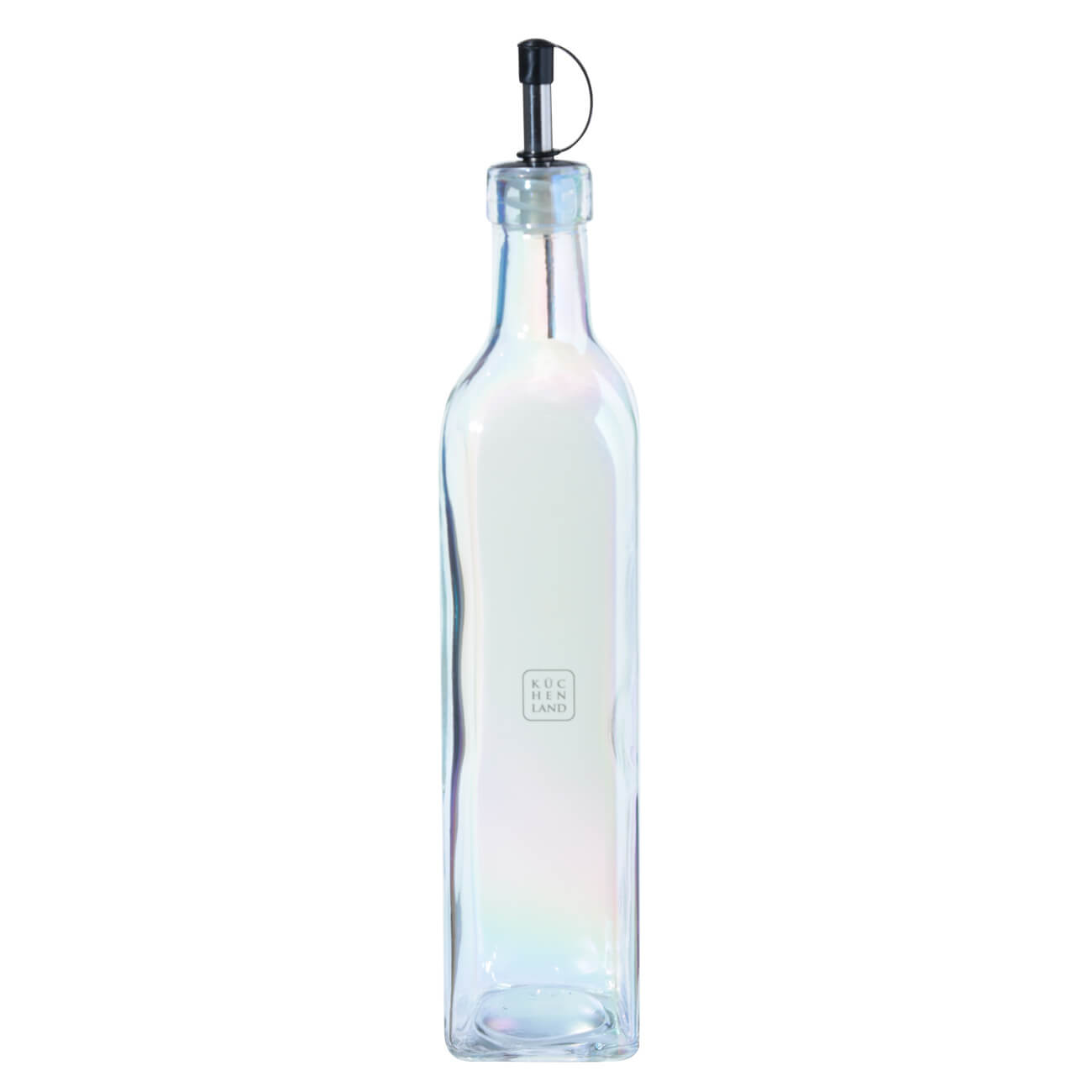 Бутылка для масла или уксуса, 400 мл, с дозатором, стекло/металл, перламутр, Clear polar диспенсер спрей для масла и уксуса 100 мл 2 шт стекло сталь classic
