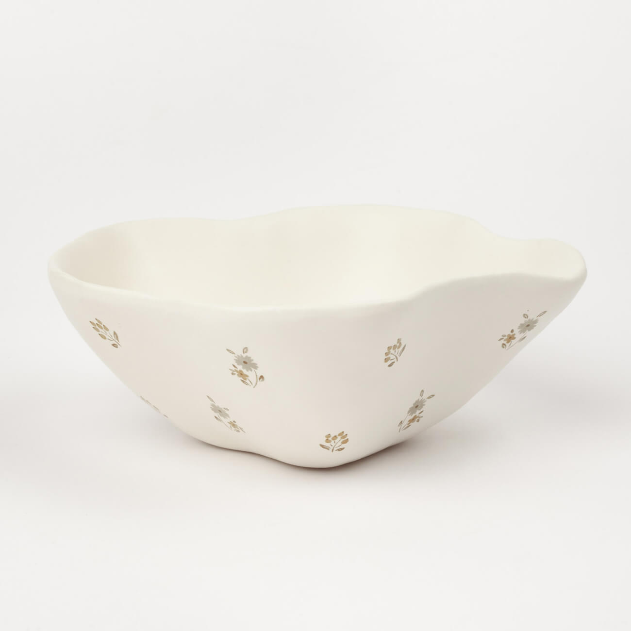 Пиала, 13х5 см, керамика, молочная, Винтажные цветы, La flore ferplast thea small bowl миска для животных керамика