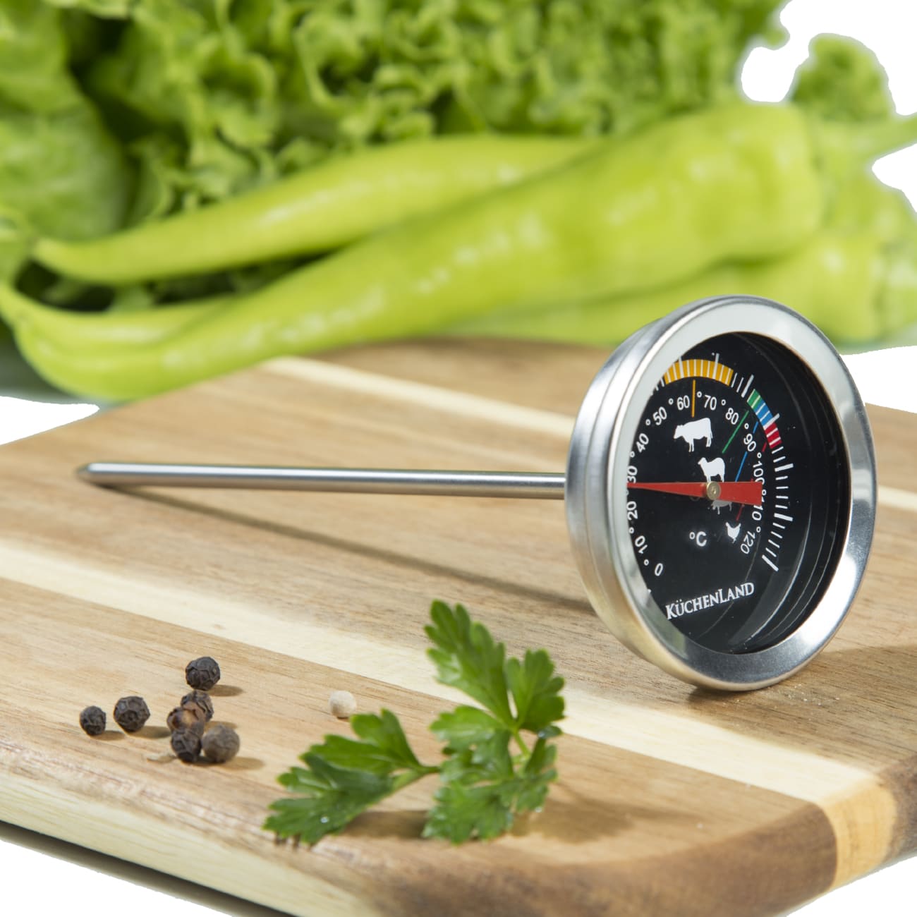 Термометр пищевой, 12,5 см, для мясных блюд, сталь, BBQ изображение № 4