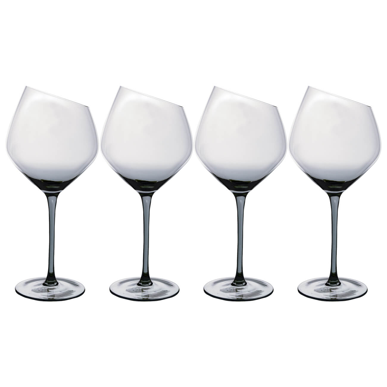 Бокал для красного вина, 560 мл, 4 шт, стекло, серый, Charm L Color бокал для белого вина 460 мл 4 шт charm l