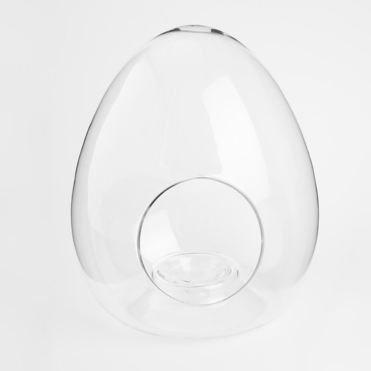 Конфетница, 17х23 см, стекло, Яйцо, Clear логическая головоломка колумбово яйцо