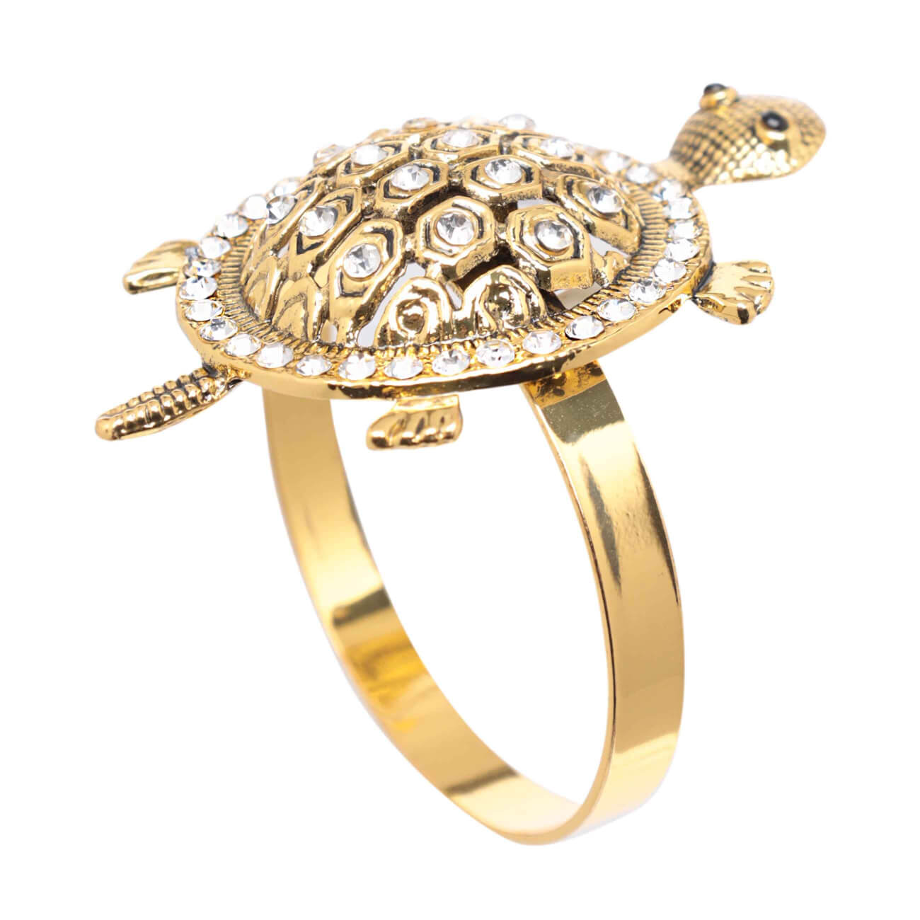 Кольцо для салфеток, 5 см, металл, золотистое, Черепаха, Paradise island кольцо для салфеток 6 см металл золотистое ветка с листьями print