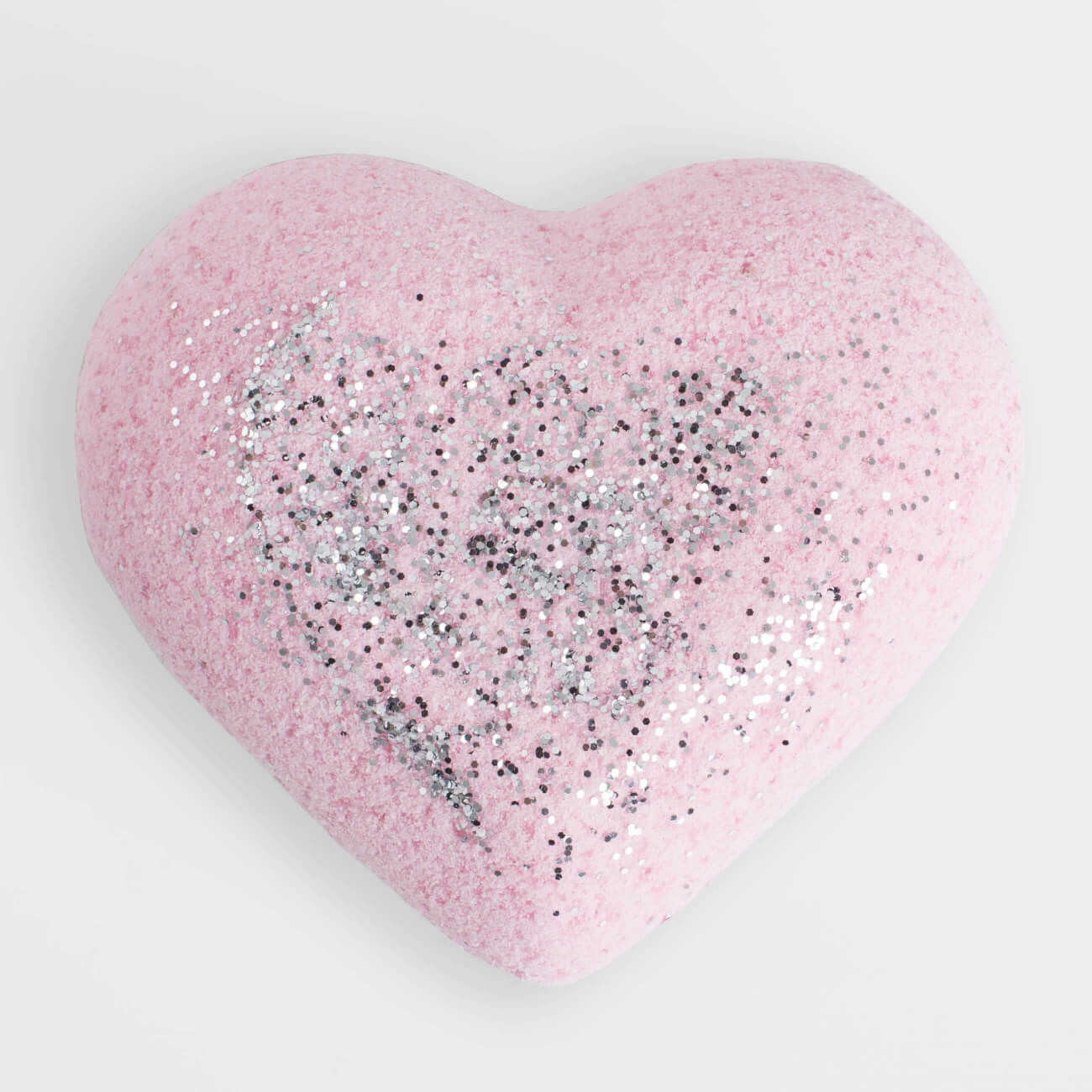 Бомбочка для ванны, 130 гр, с блестками, розовая, Ваниль, Сердце, Sparkle body детский бомбочки для ванны 40 г аромат персик