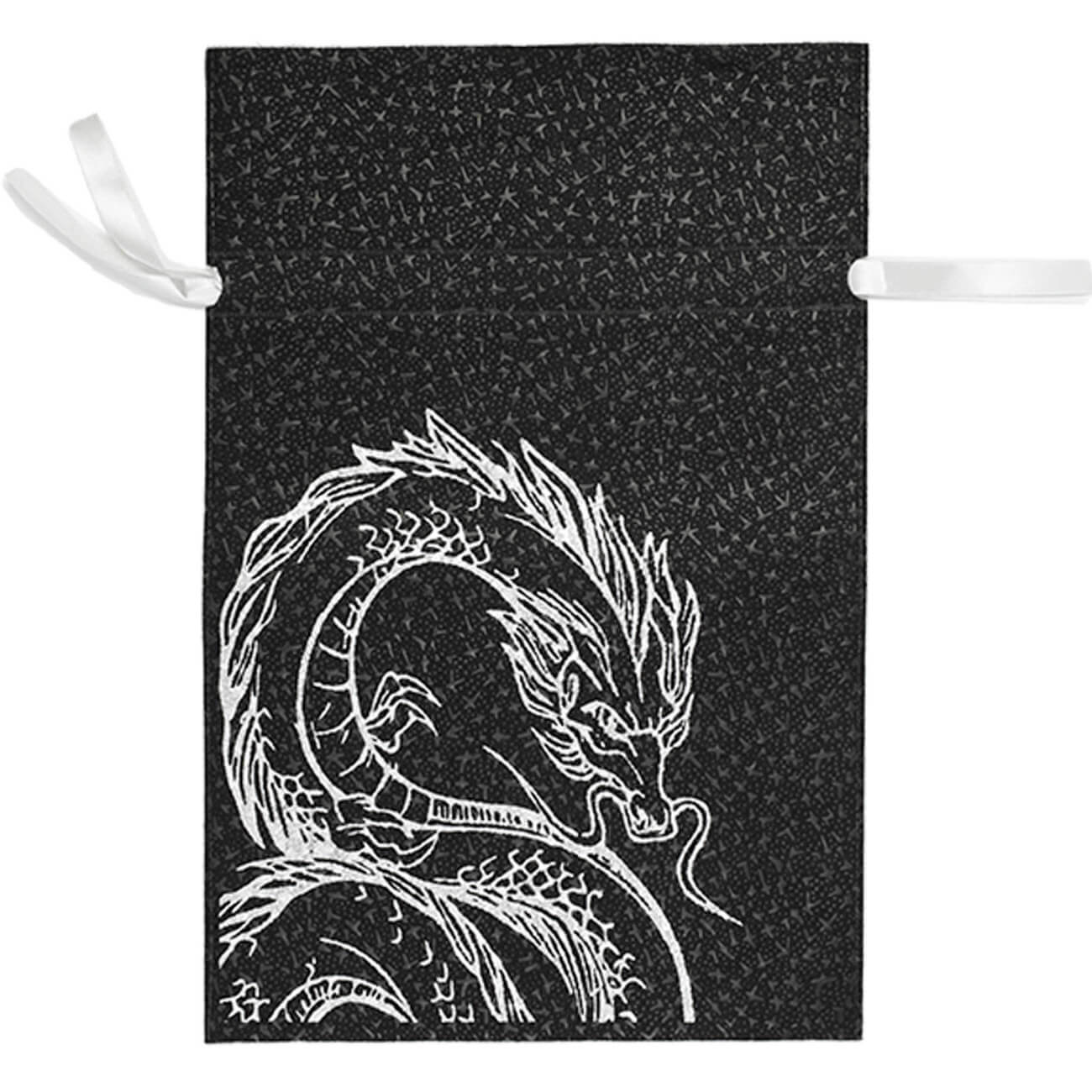 Мешок подарочный, 40х56 см, с завязками, полипропилен, черный, Дракон, Dragon dayron сумка мешок 40×35см черная